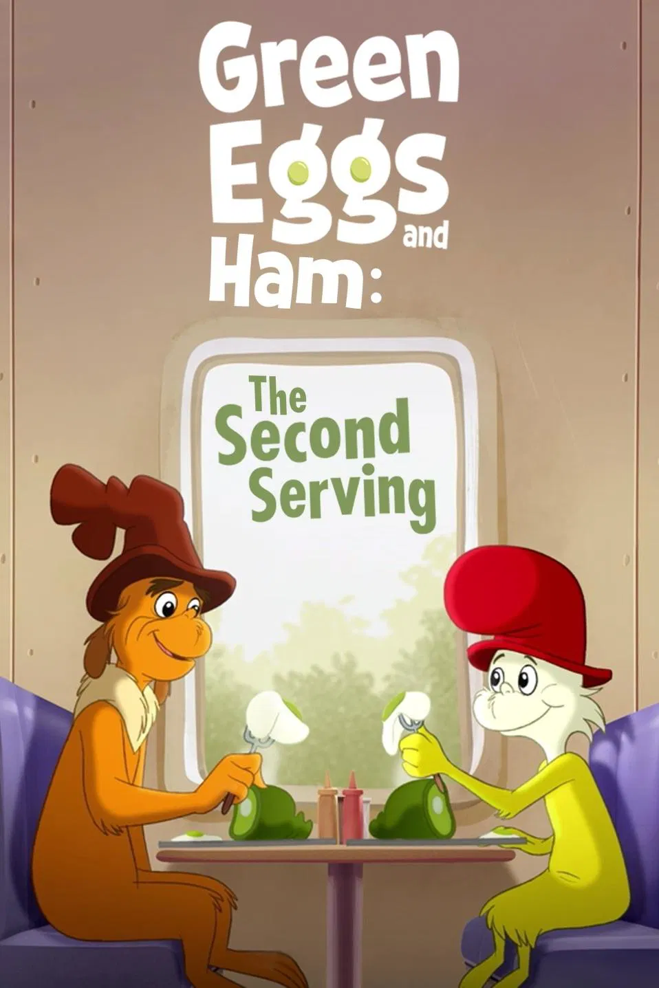Poster chính thức của phim Phim Thiếu Nhi, Phim Gia Đình "Trứng xanh, giăm bông xanh (Phần 2)" (Green Eggs and Ham - 2019), với sự tham gia của diễn viên Adam Devine và Michael Douglas.