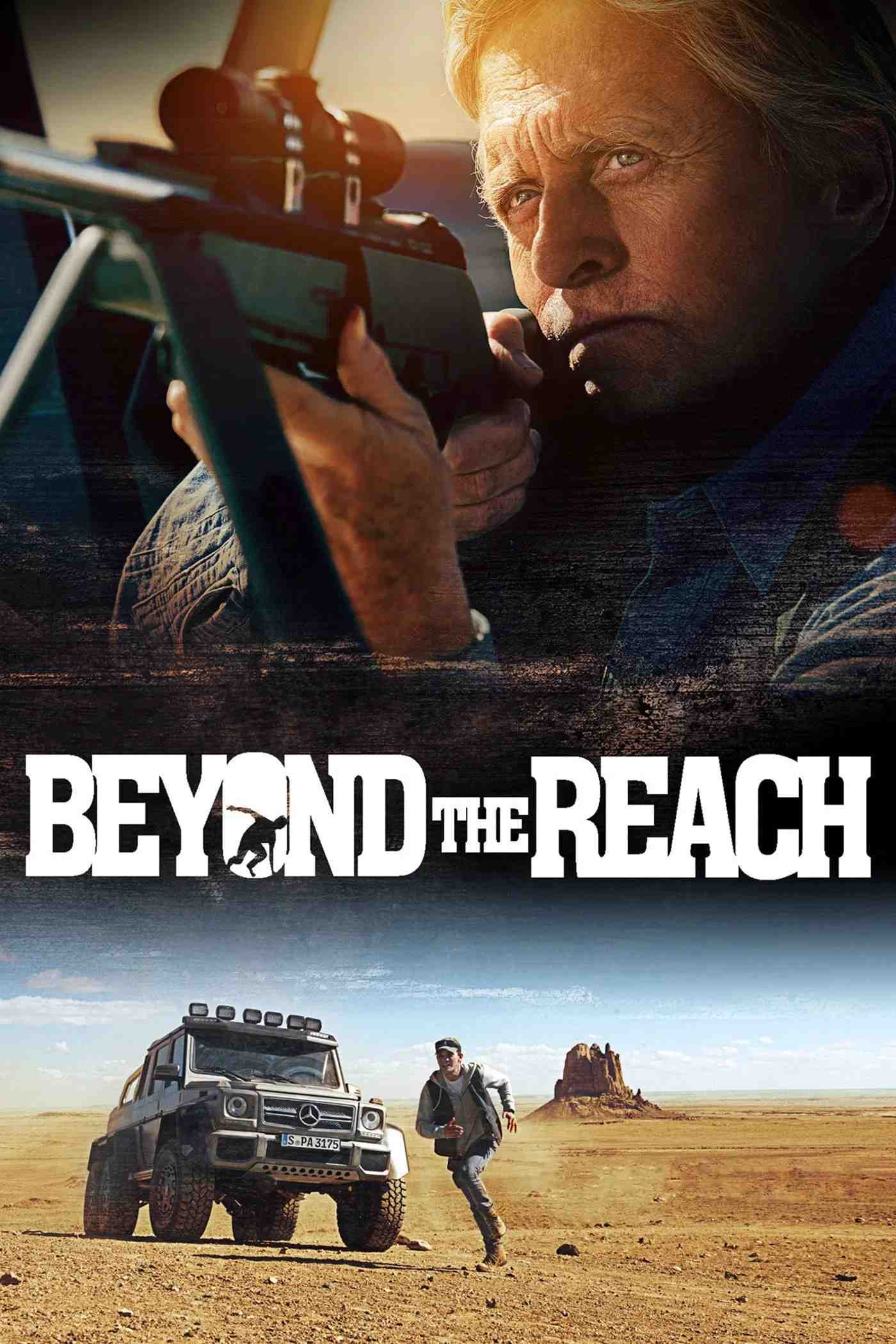 Poster chính thức của phim Phim Giật Gân "Trước Ngưỡng Chịu Đựng" (Beyond the Reach - 2014), với sự tham gia của diễn viên Michael Douglas và Jeremy Irvine.