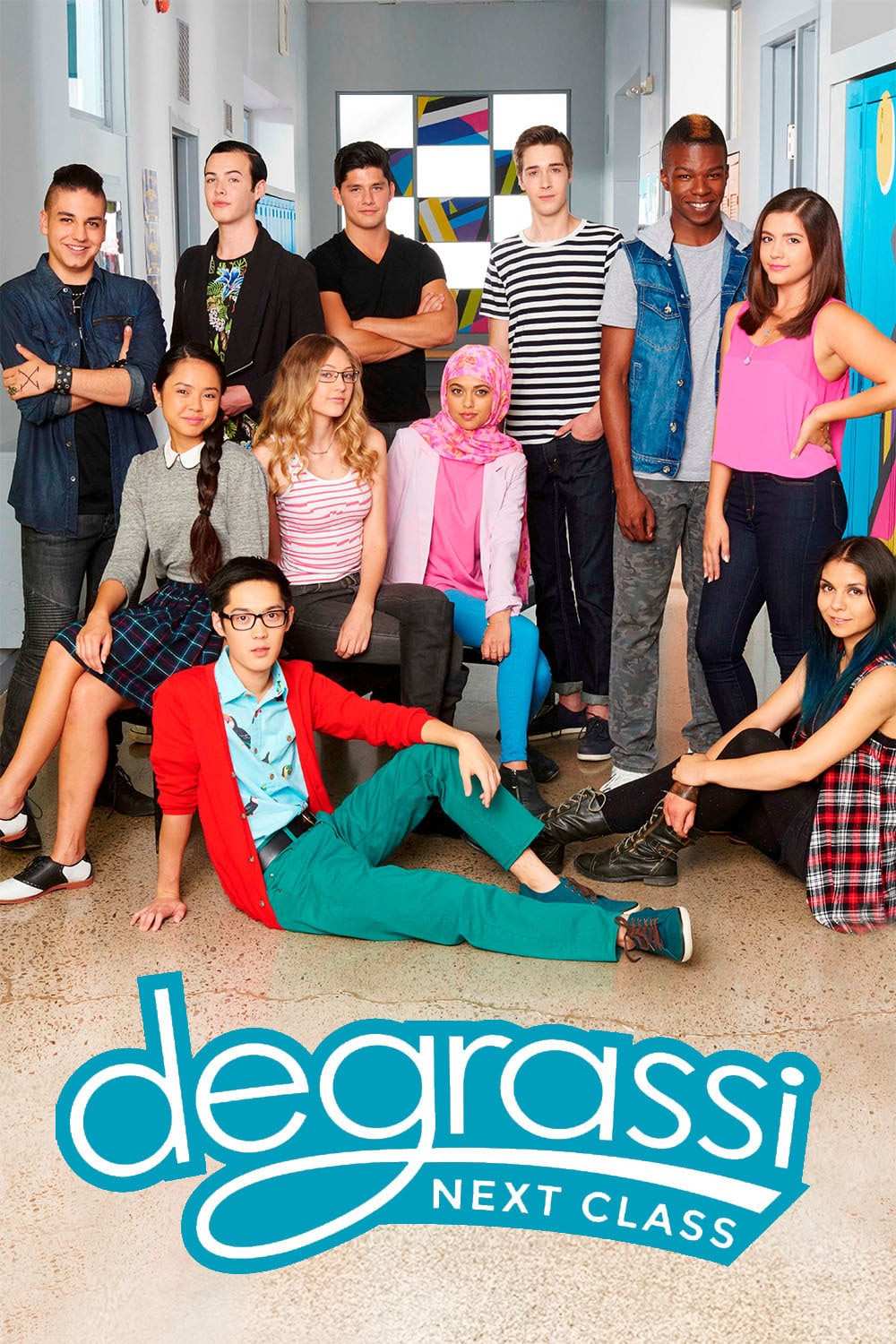 Poster chính thức của phim Phim Tâm Lý "Trường Degrassi: Lớp Kế Tiếp (Phần 4)" (Degrassi: Next Class - 2016), với sự tham gia của diễn viên Eric Osborne và Sara Waisglass.