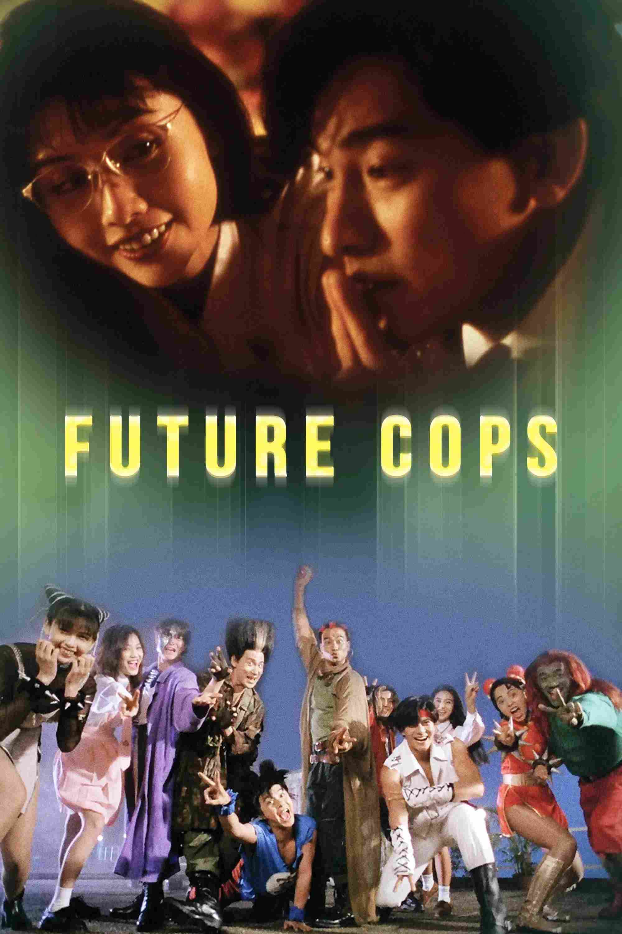 Poster chính thức của phim Phim Hành Động, Phim Hài "Trường Học Bá Vương (Cảnh Sát Tương Lai)" (Future Cops - 1993), với sự tham gia của diễn viên Lưu Đức Hoa và Trương Học Hữu.