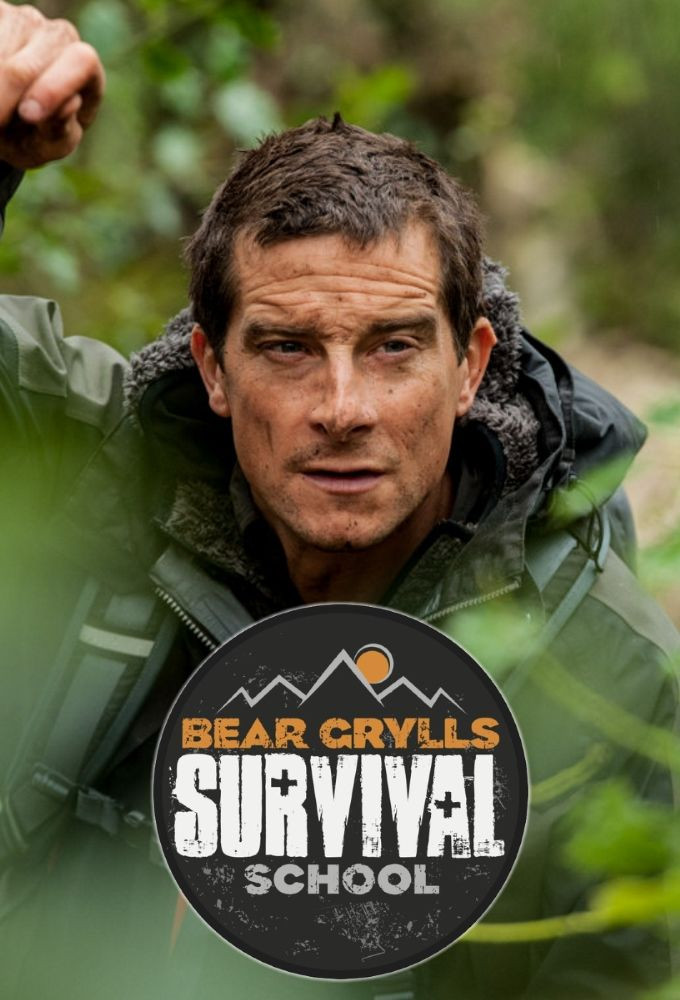 Poster chính thức của phim Truyền Hình Thực Tế, Phim Thiếu Nhi "Trường Học Sinh Tồn" (Bear Grylls: Survival School - 2016).