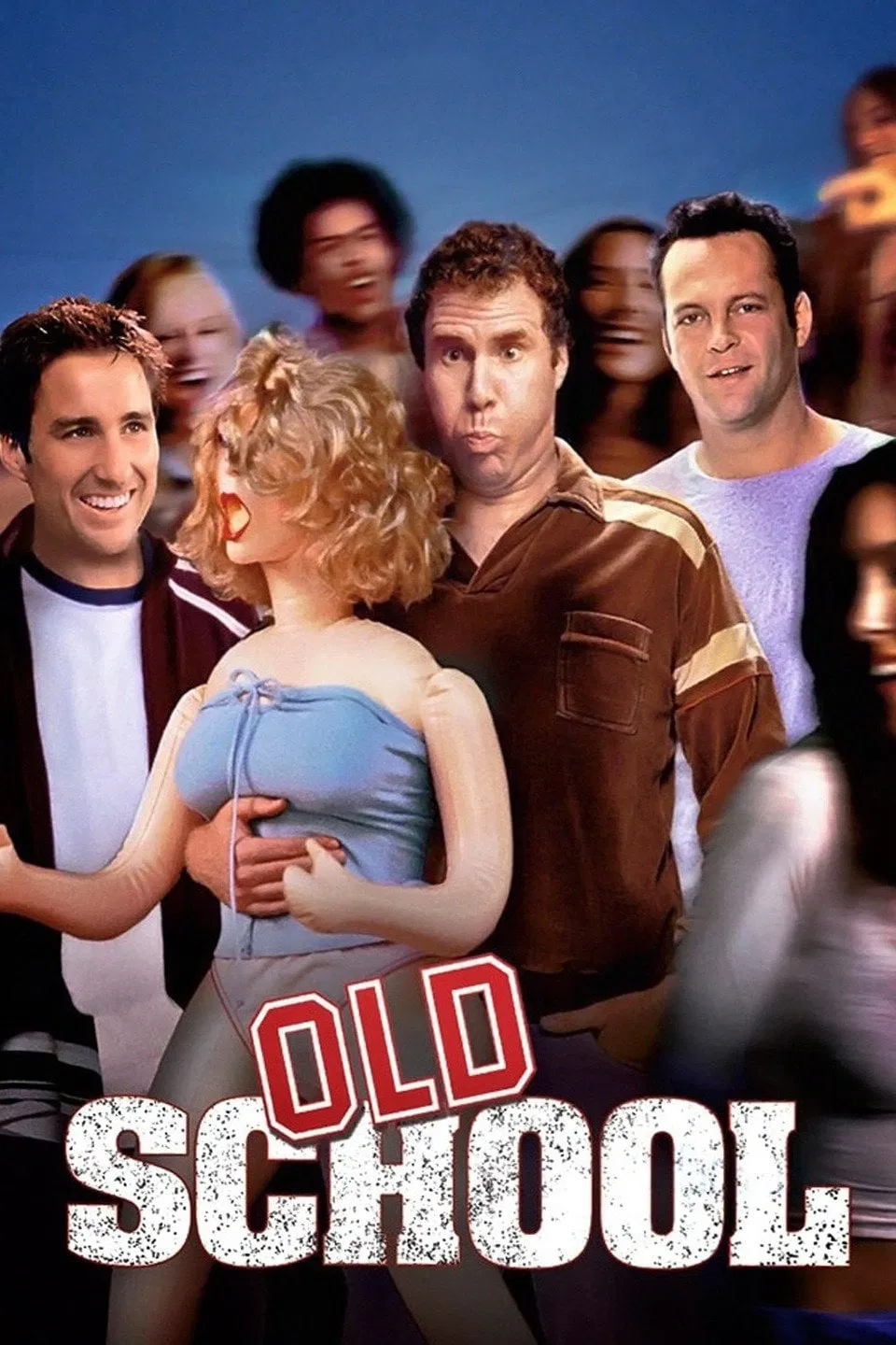 Poster chính thức của phim Phim Hài "Trường Xưa" (Old School - 2003), với sự tham gia của diễn viên Luke Wilson và Will Ferrell.