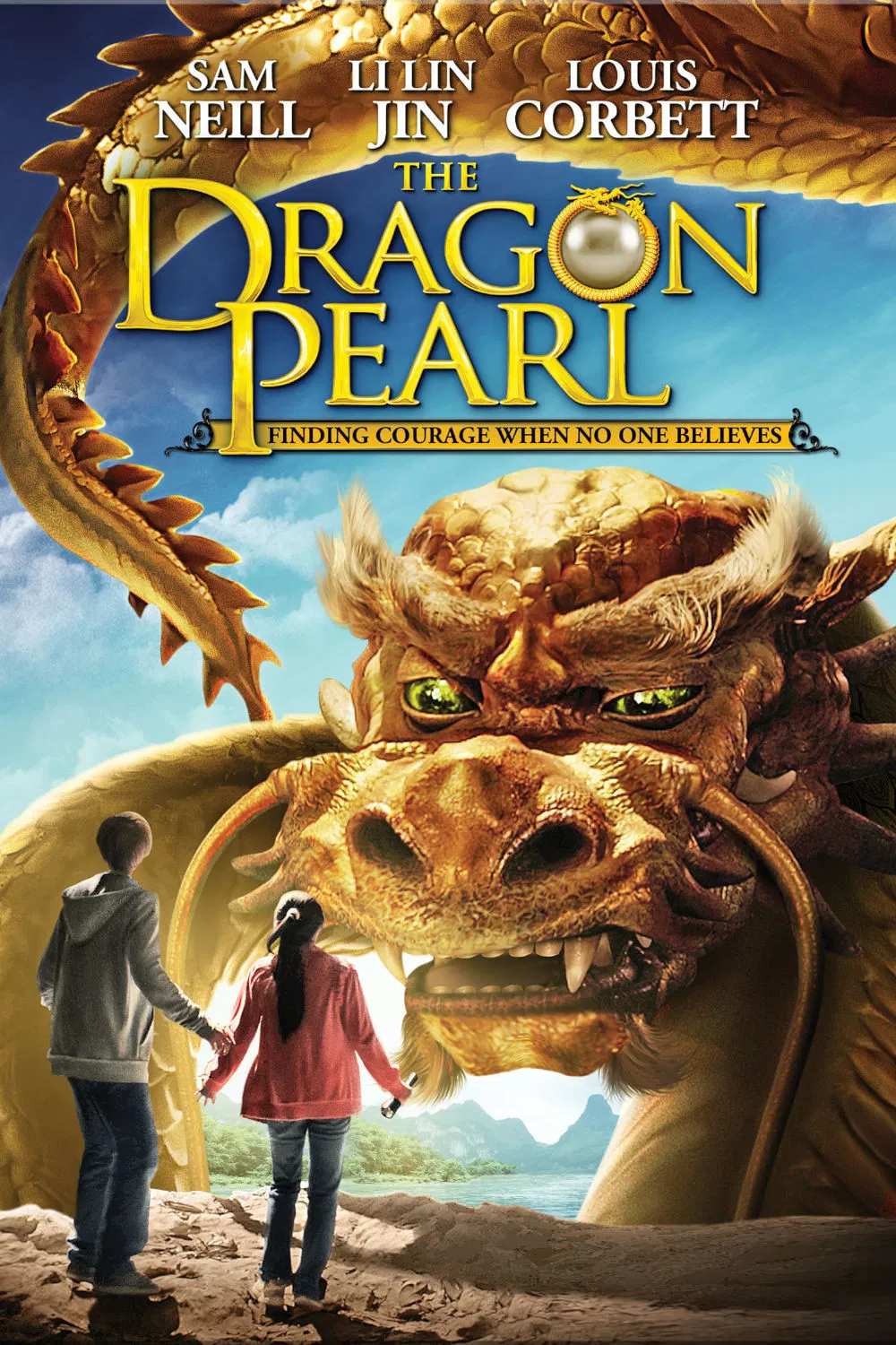 Poster chính thức của phim Phim Phiêu Lưu, Phim Gia Đình "Truy Tìm Ngọc Rồng" (The Dragon Pearl - 2011), với sự tham gia của diễn viên Sam Neill và Louis Corbett.