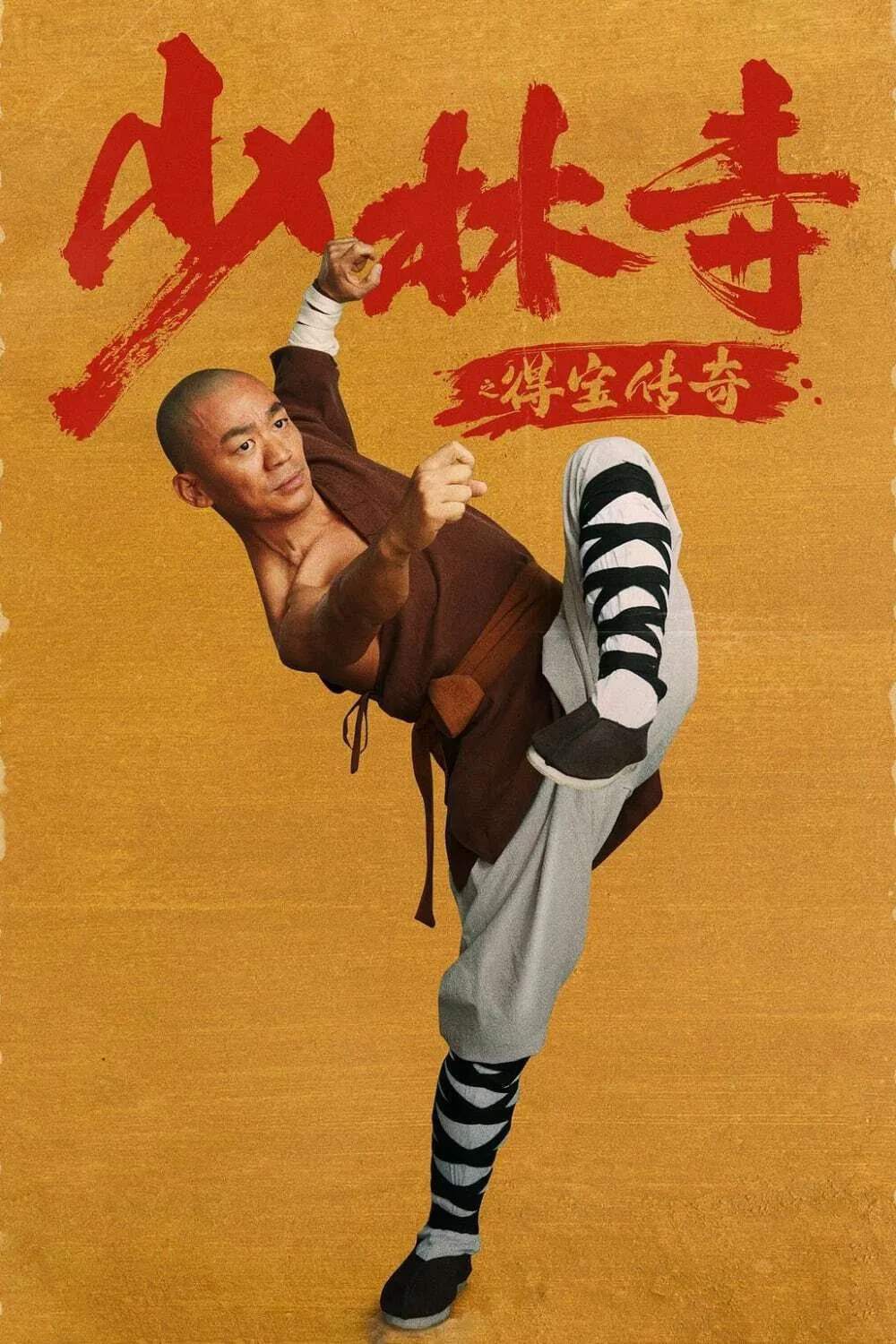 Poster chính thức của phim Phim Hành Động "Truyền Kỳ Đắc Bảo Ở Thiếu Lâm Tự" (Rising Shaolin: The Protector - 2021), với sự tham gia của diễn viên Vương Bảo Cường và Nghê Đại Hồng.