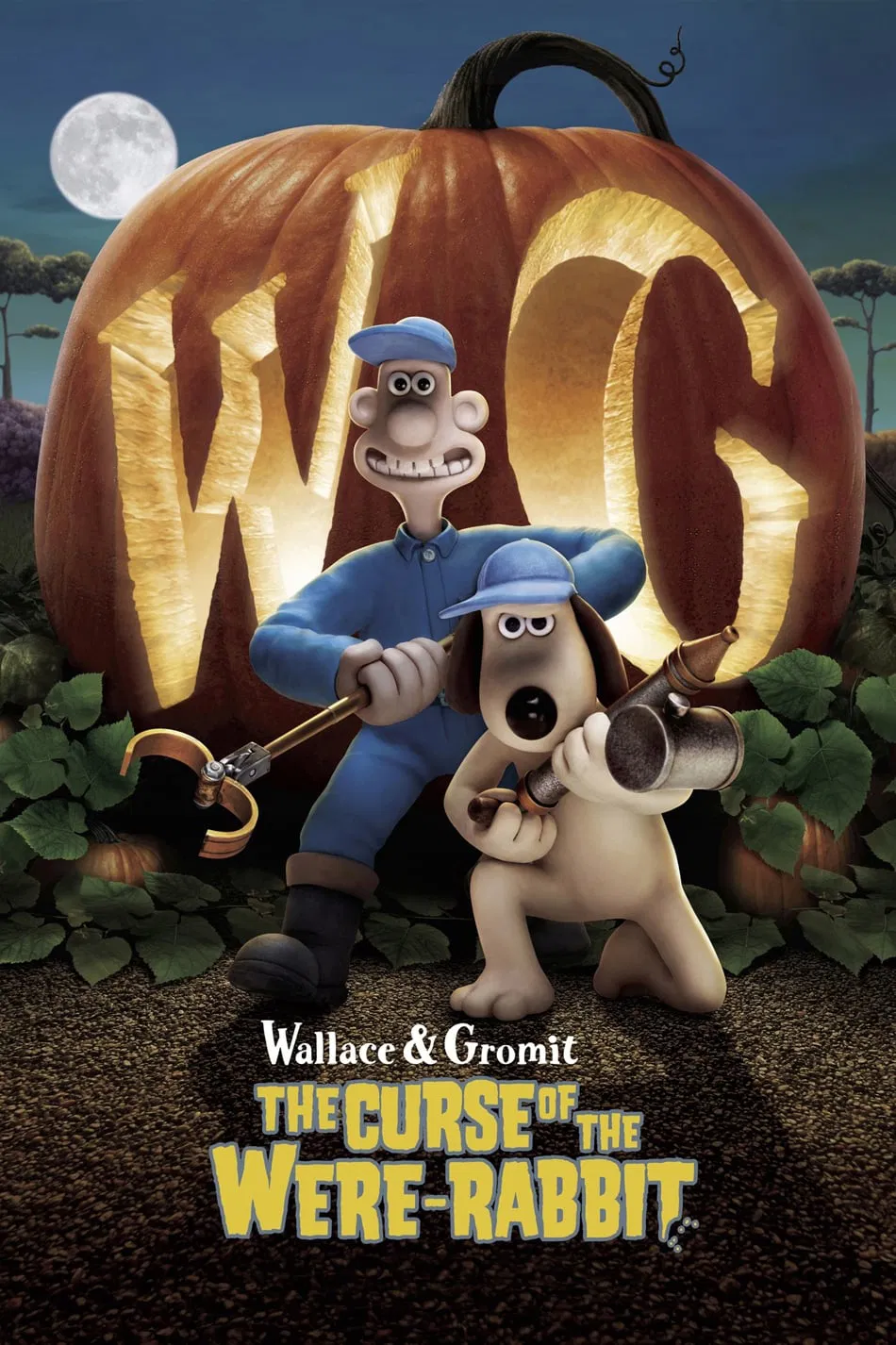 Poster chính thức của phim Phim Phiêu Lưu, Phim Hoạt Hình "Truyền Thuyết Ma Thỏ" (Wallace & Gromit: The Curse of the Were-Rabbit - 2005), với sự tham gia của diễn viên Peter Sallis và Ralph Fiennes.