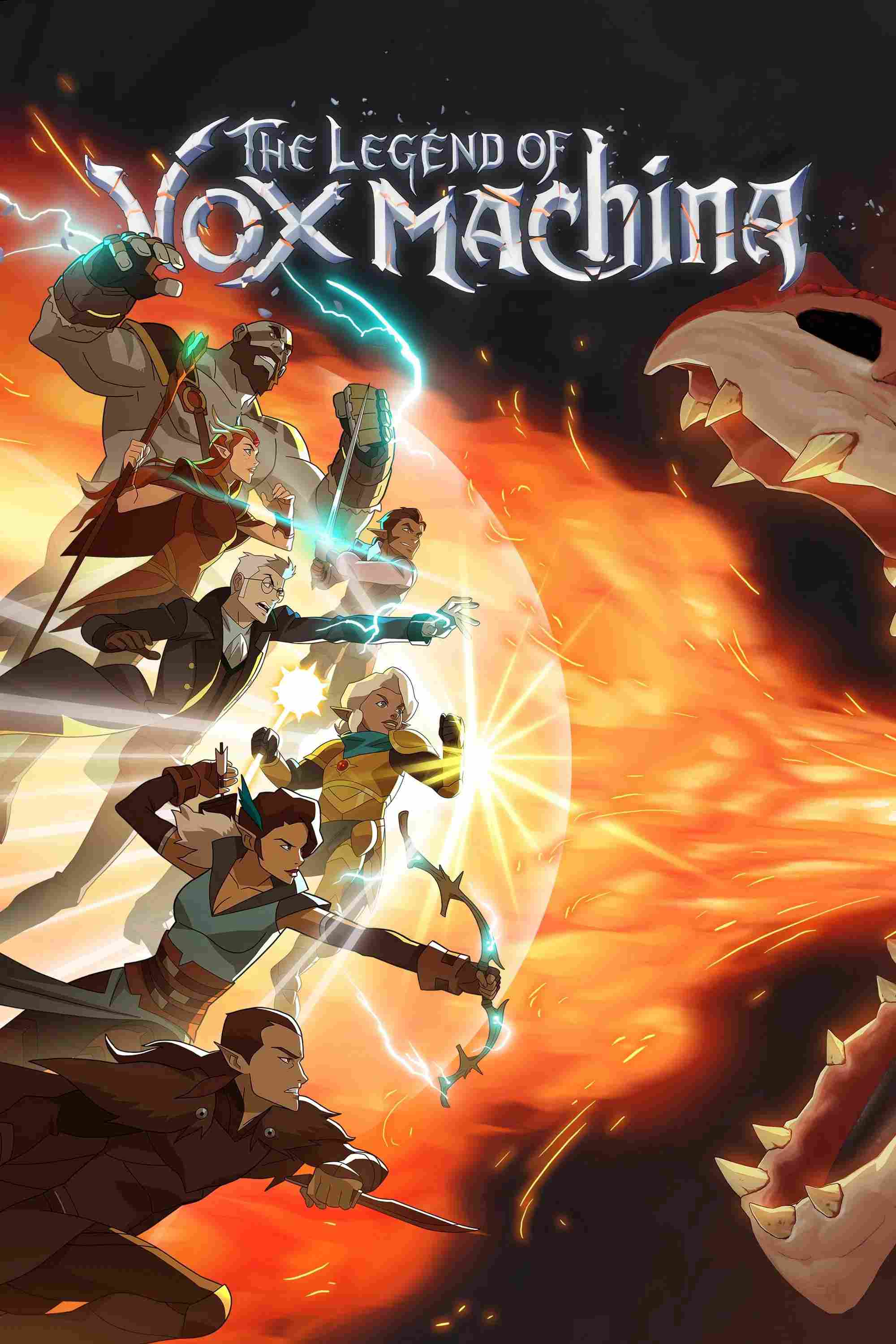 Poster chính thức của phim Phim Hoạt Hình, Phim Viễn Tưởng & Giả Tưởng "Truyền thuyết về Vox Machina: Phần 2" (The Legend of Vox Machina - 2022), với sự tham gia của diễn viên Laura Bailey và Taliesin Jaffe.