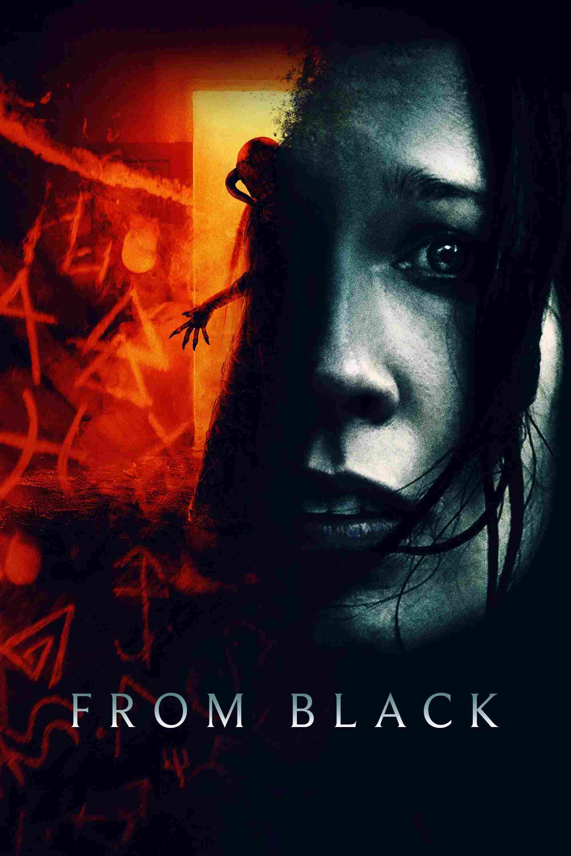 Poster chính thức của phim Phim Kinh Dị "Từ Bóng Tối" (From Black - 2023), với sự tham gia của diễn viên Anna Camp và John Ales.