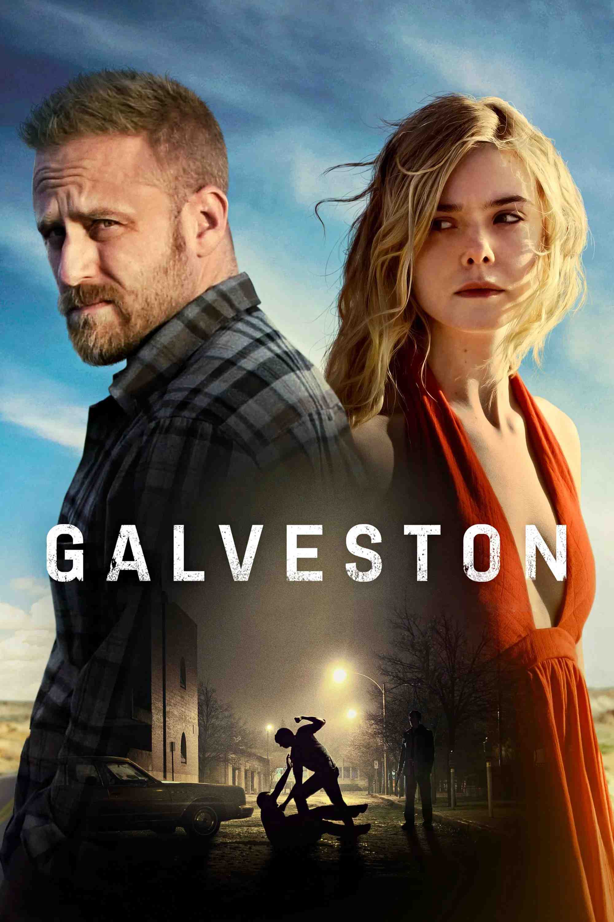 Poster chính thức của phim Phim Giật Gân "Tử Địa Báo Thù" (Galveston - 2018), với sự tham gia của diễn viên Ben Foster và Elle Fanning.