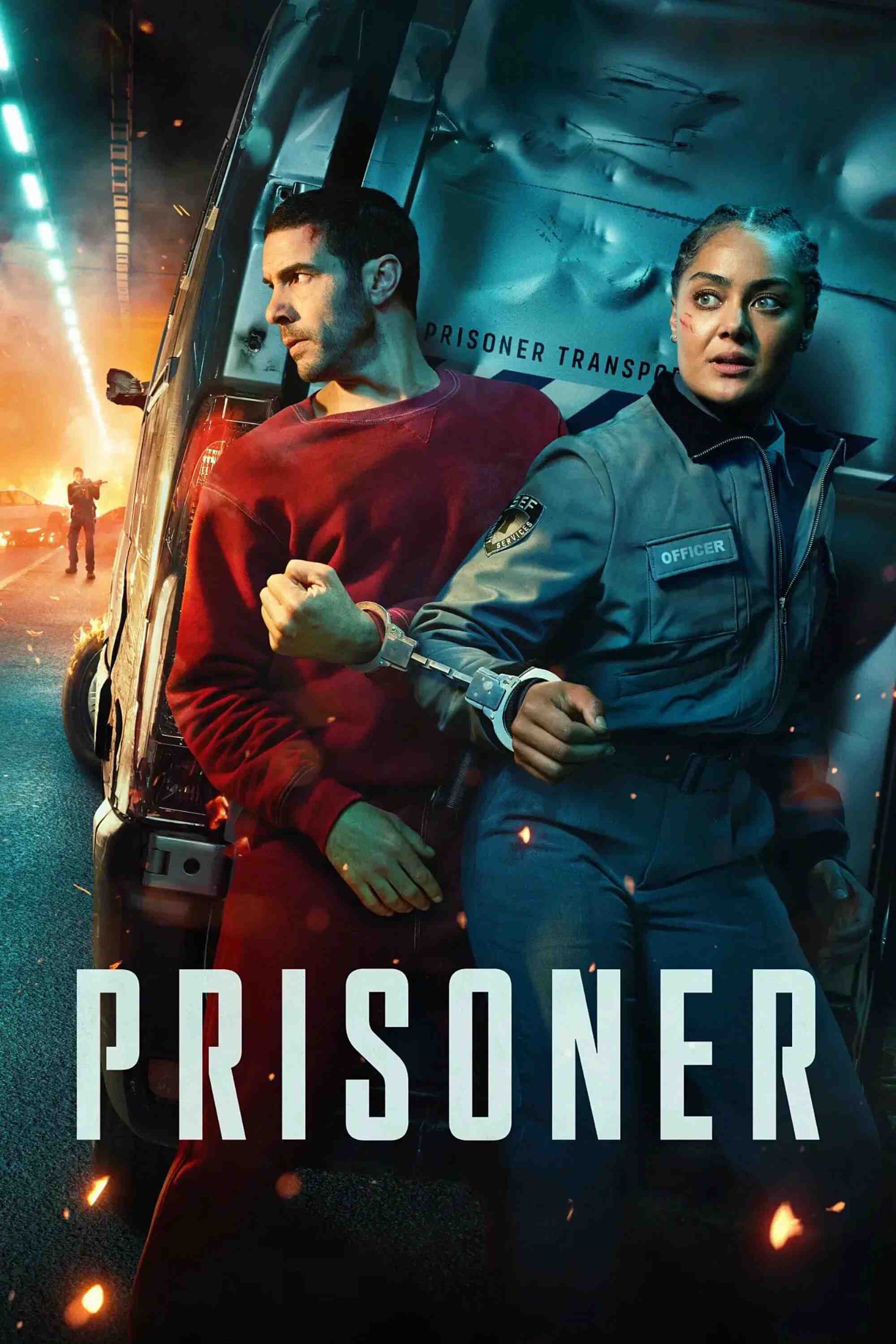 Poster chính thức của phim Phim Hình Sự, Phim Hành Động & Phiêu Lưu "Tù Nhân" (Prisoner - 2026), với sự tham gia của diễn viên Tahar Rahim và Izuka Hoyle.