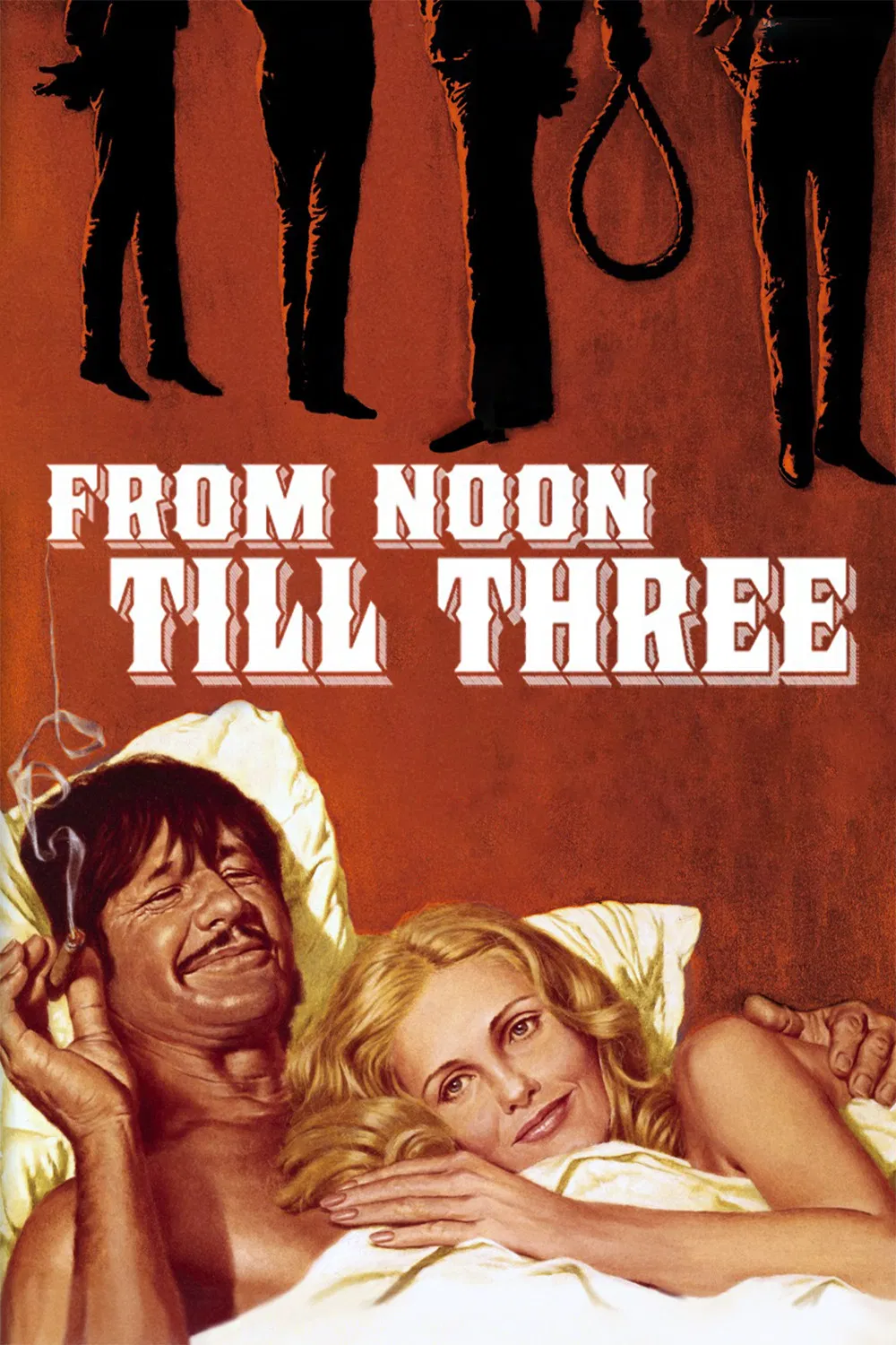 Poster chính thức của phim Phim Hài, Phim Miền Tây "Từ trưa đến ba giờ" (From Noon Till Three - 1976), với sự tham gia của diễn viên Charles Bronson và Jill Ireland.