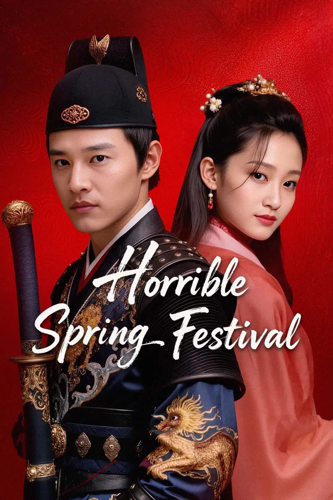 Poster chính thức của phim Phim Tâm Lý, Phim Bí Ẩn "Tú Xuân Đao: Vĩnh Lạc Phong Vân" (Horrible Spring Festival - 2025), với sự tham gia của diễn viên Ayden Wong và Fan Qi.