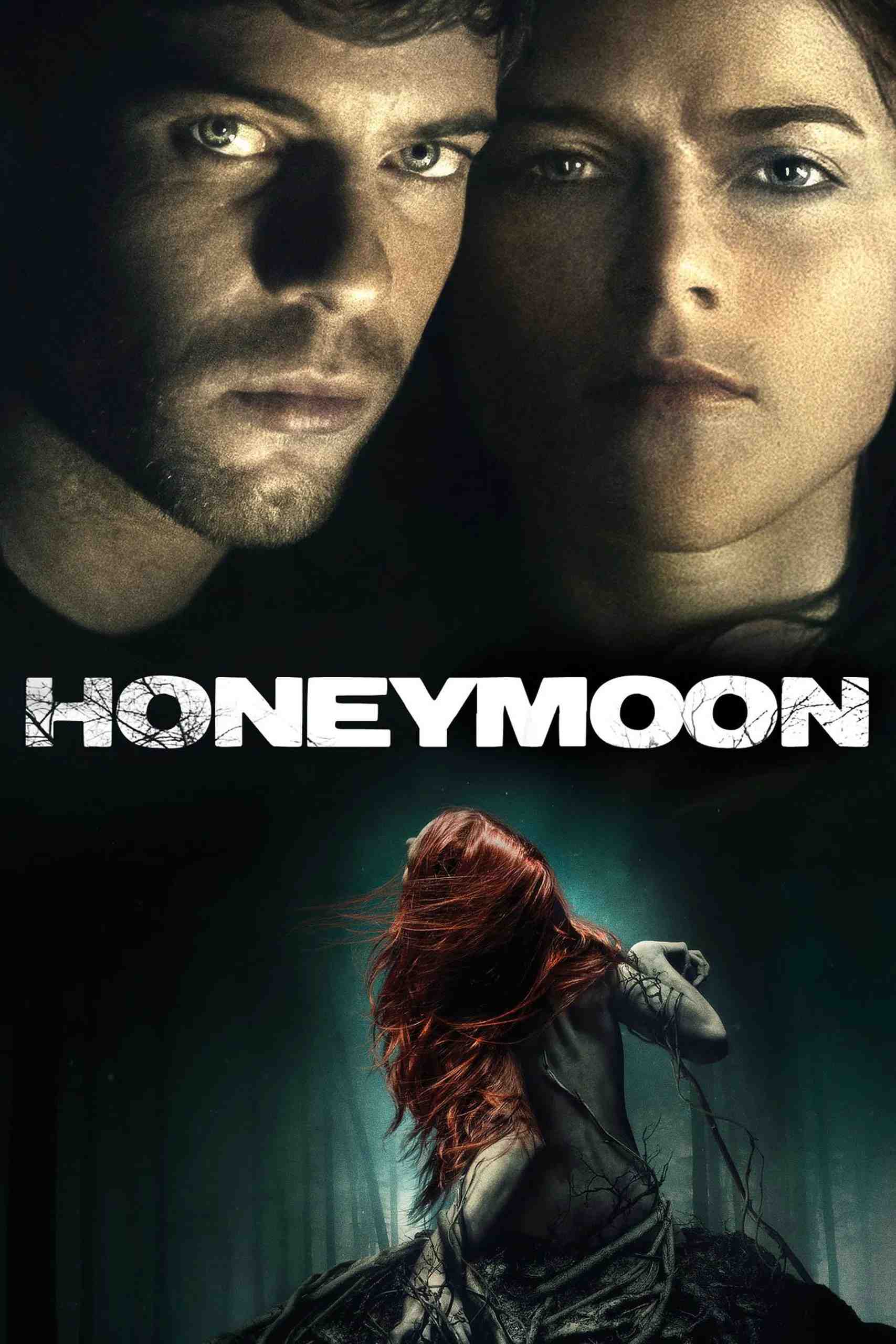 Poster chính thức của phim Phim Kinh Dị, Phim Viễn Tưởng "Tuần Trăng Mật Kinh Hoàng" (Honeymoon - 2014), với sự tham gia của diễn viên Rose Leslie và Harry Treadaway.