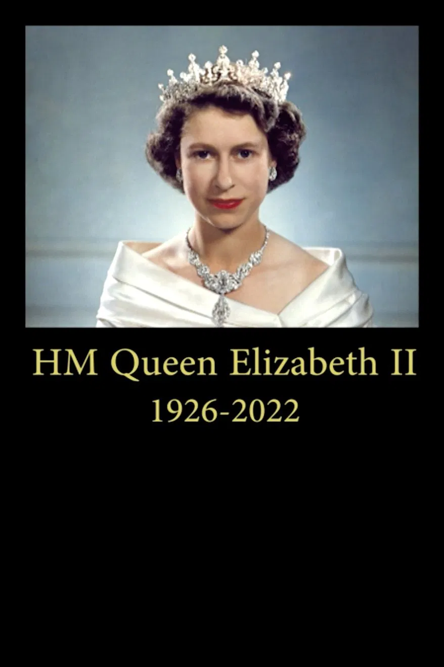 Poster chính thức của phim Phim Tài Liệu "Tưởng Nhớ Nữ Hoàng Elizabeth II" (A Tribute to Her Majesty the Queen - 2022), với sự tham gia của diễn viên Kirsty Young và King Charles III of the United Kingdom.