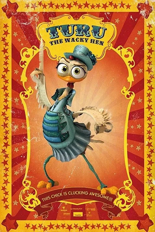 Poster chính thức của phim Phim Gia Đình, Phim Hoạt Hình "Turu: Gà Tây Mê Quẩy" (Turu, the Wacky Hen - 2020), với sự tham gia của diễn viên Eva Hache và José Mota.