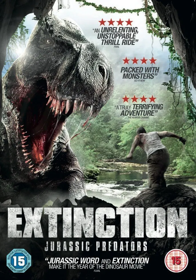 Poster chính thức của phim Phim Giật Gân, Phim Phiêu Lưu "Tuyệt Chủng" (Extinction - 2014), với sự tham gia của diễn viên Ben Loyd-Holmes và Neil Newbon.