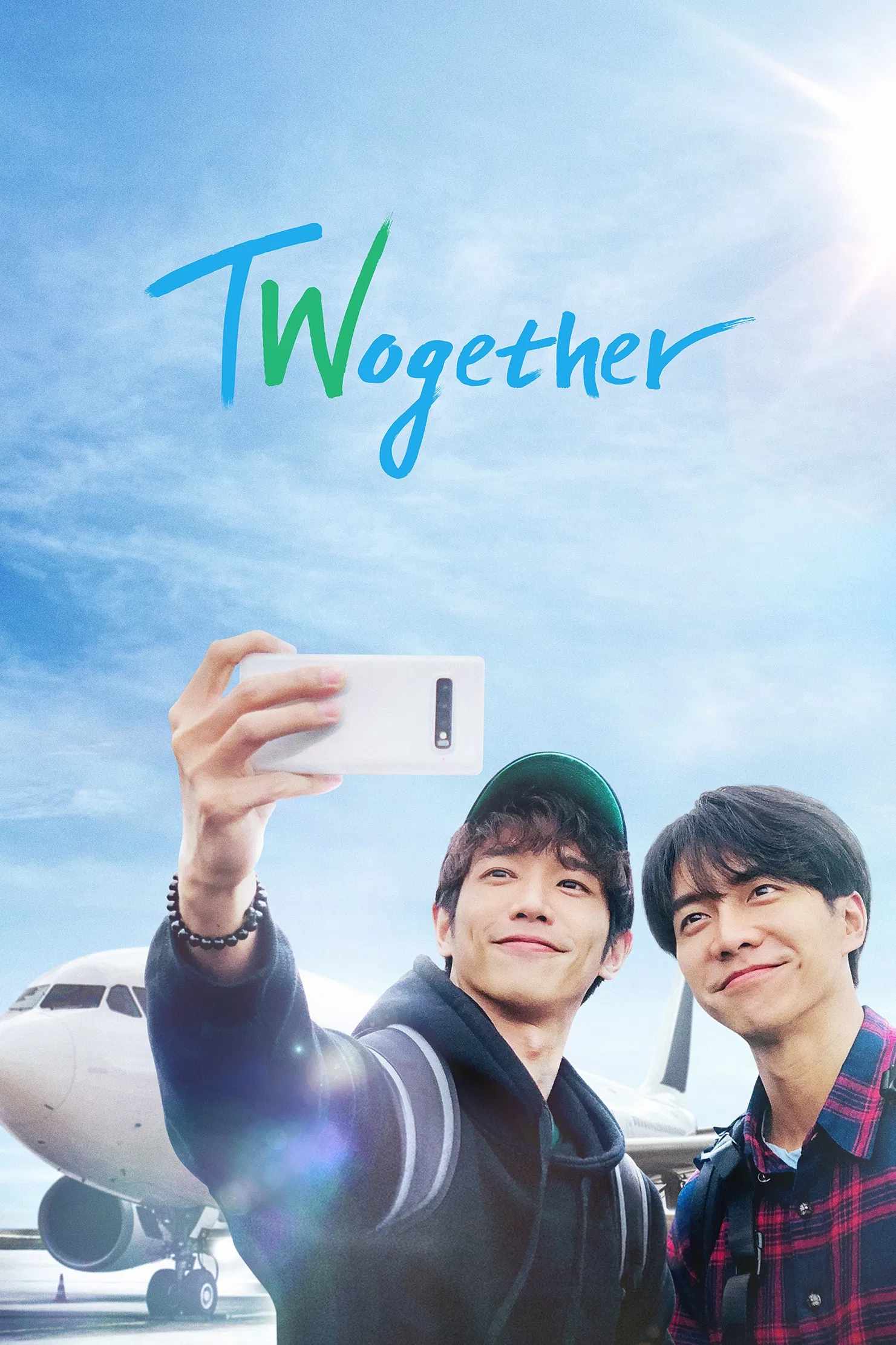 Poster chính thức của phim Truyền Hình Thực Tế "Twogether: Thần Tượng Gặp Fan" (Twogether - 2020), với sự tham gia của diễn viên Jasper Liu và Lee Seung-gi.