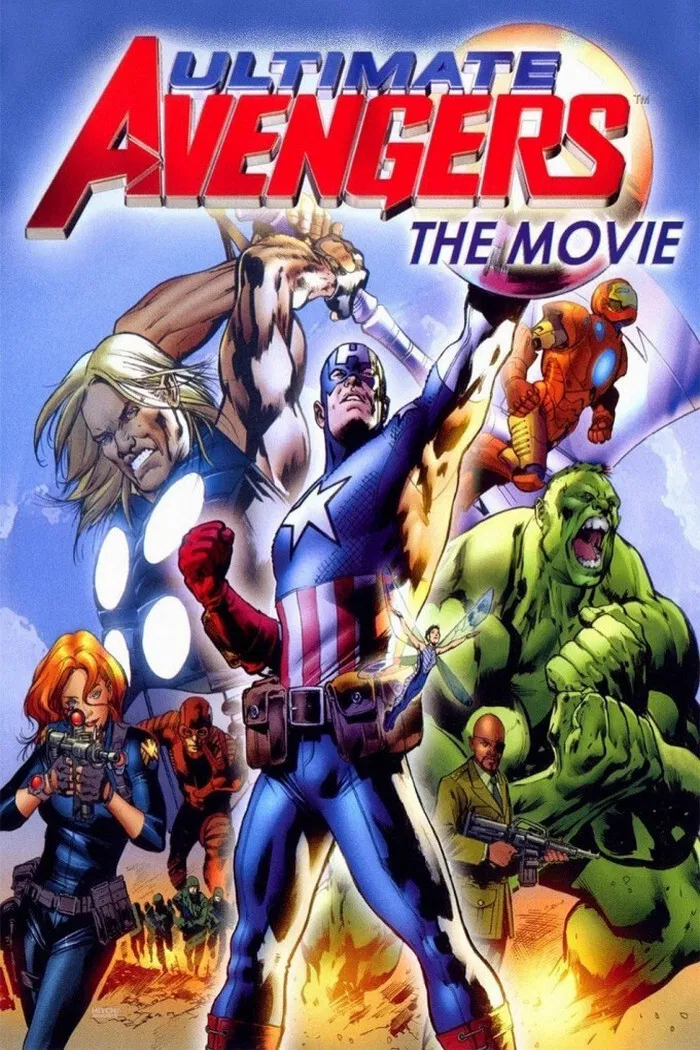 Poster chính thức của phim Phim Hành Động, Phim Hoạt Hình "Ultimate Avengers: The Movie" (Ultimate Avengers: The Movie - 2006), với sự tham gia của diễn viên Grey DeLisle và Nolan North.