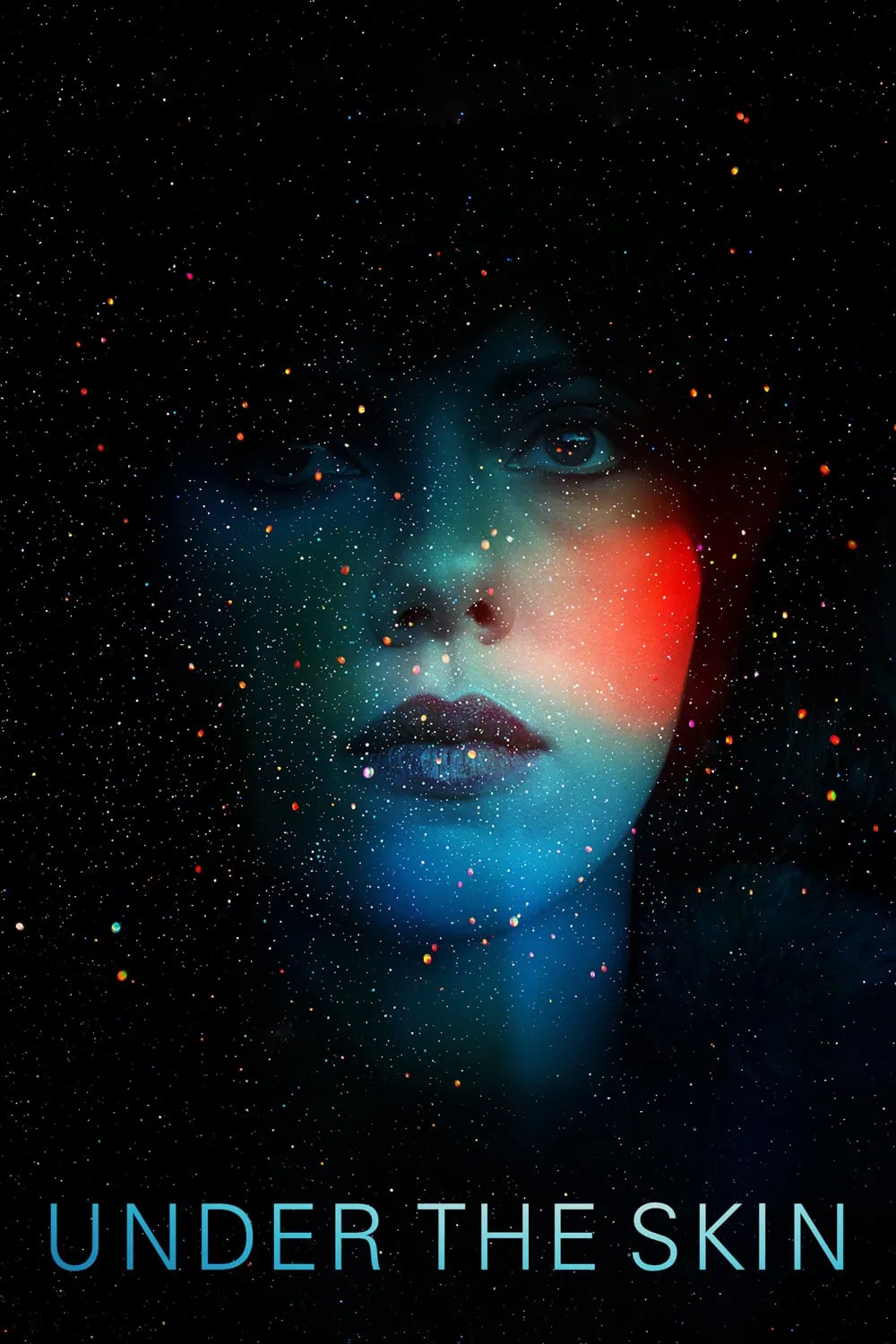 Poster chính thức của phim Phim Giật Gân, Phim Viễn Tưởng "Under the Skin" (Under the Skin - 2014), với sự tham gia của diễn viên Scarlett Johansson và Jeremy McWilliams.