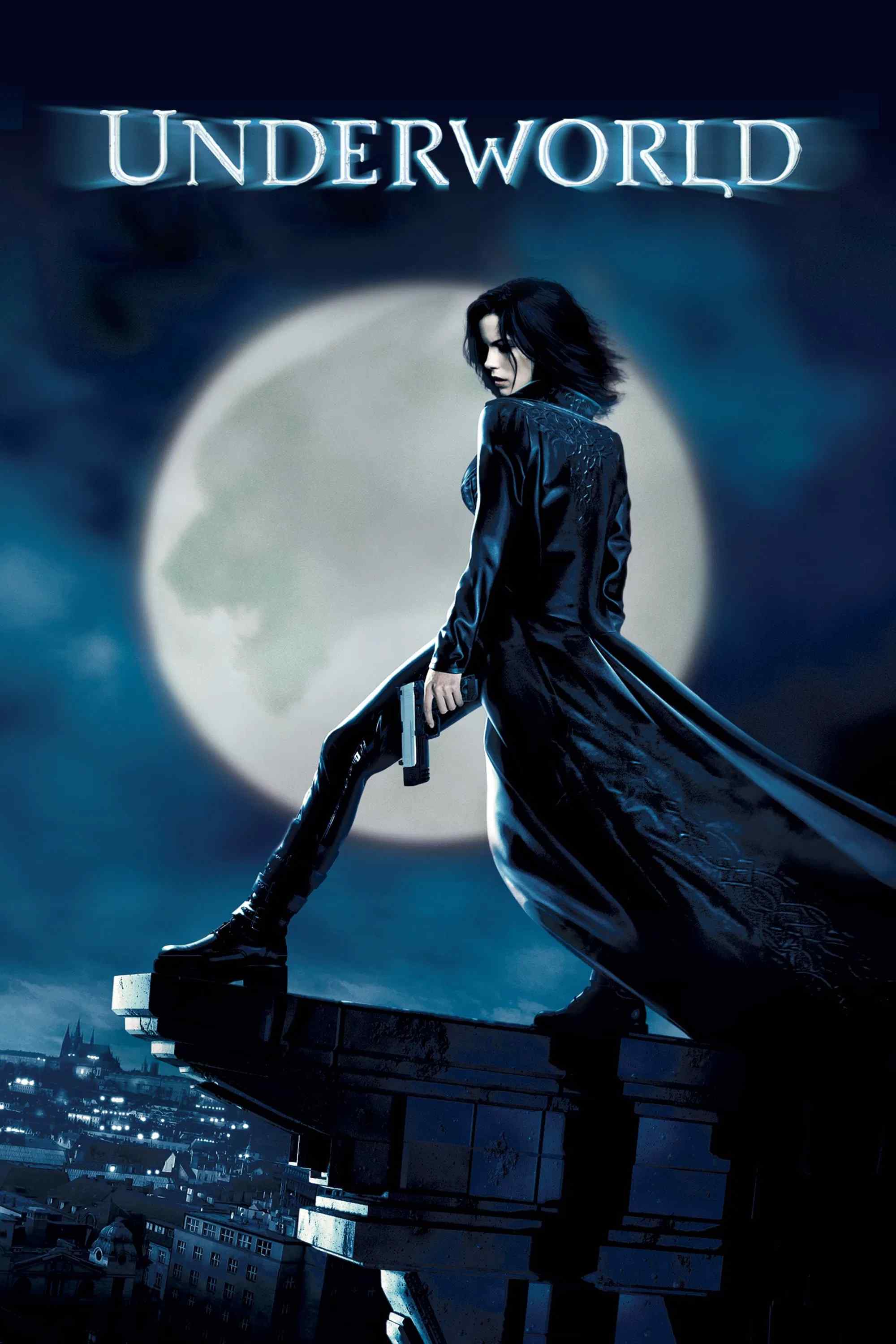 Poster chính thức của phim Phim Giả Tượng, Phim Hành Động "Underworld" (Underworld - 2003), với sự tham gia của diễn viên Kate Beckinsale và Scott Speedman.