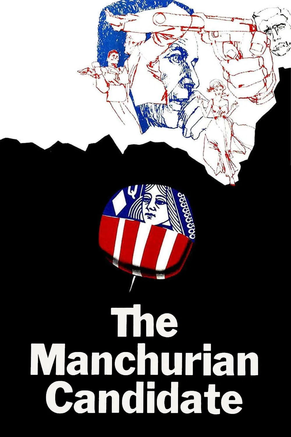 Poster chính thức của phim Phim Giật Gân, Phim Tâm Lý "Ứng Cử Viên Bị Giật Dây" (The Manchurian Candidate - 1962), với sự tham gia của diễn viên Frank Sinatra và Laurence Harvey.