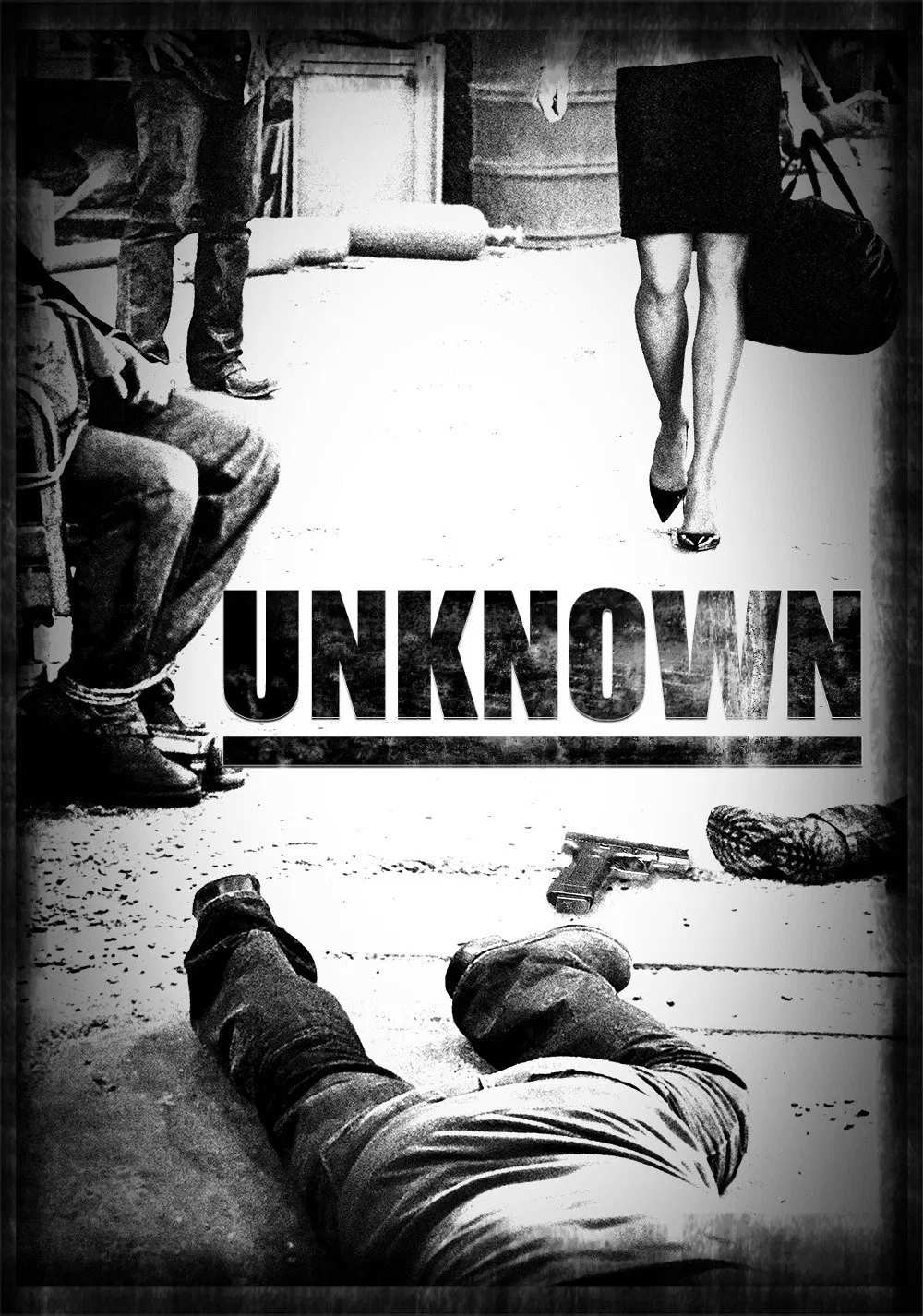 Poster chính thức của phim Phim Giật Gân, Phim Bí Ẩn "Unknown" (Unknown - 2006), với sự tham gia của diễn viên Jim Caviezel và Greg Kinnear.
