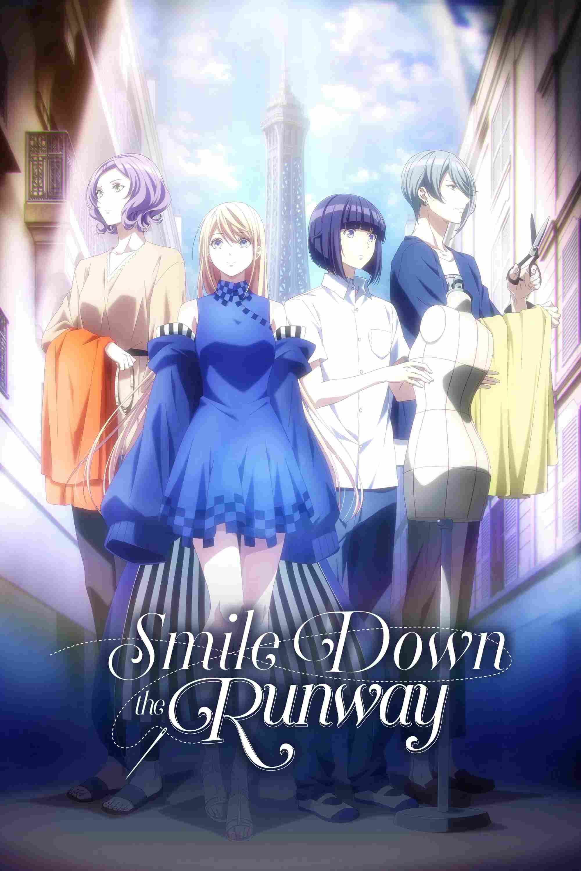 Poster chính thức của phim Phim Hoạt Hình, Phim Tâm Lý "Ước mơ người mẫu" (Smile Down the Runway - 2020), với sự tham gia của diễn viên Yumiri Hanamori và Harae Natsuki.