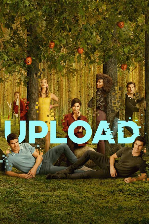 Poster chính thức của phim Phim Hài, Phim Viễn Tưởng & Giả Tưởng "Upload (Phần 4)" (Upload - 2020), với sự tham gia của diễn viên Robbie Amell và Andy Allo.