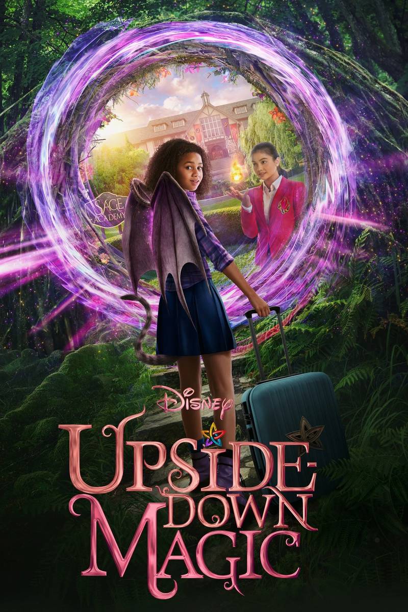 Poster chính thức của phim Phim Giả Tượng, Phim Gia Đình "Upside-Down Magic" (Upside-Down Magic - 2020), với sự tham gia của diễn viên Izabela Rose và Siena Agudong.