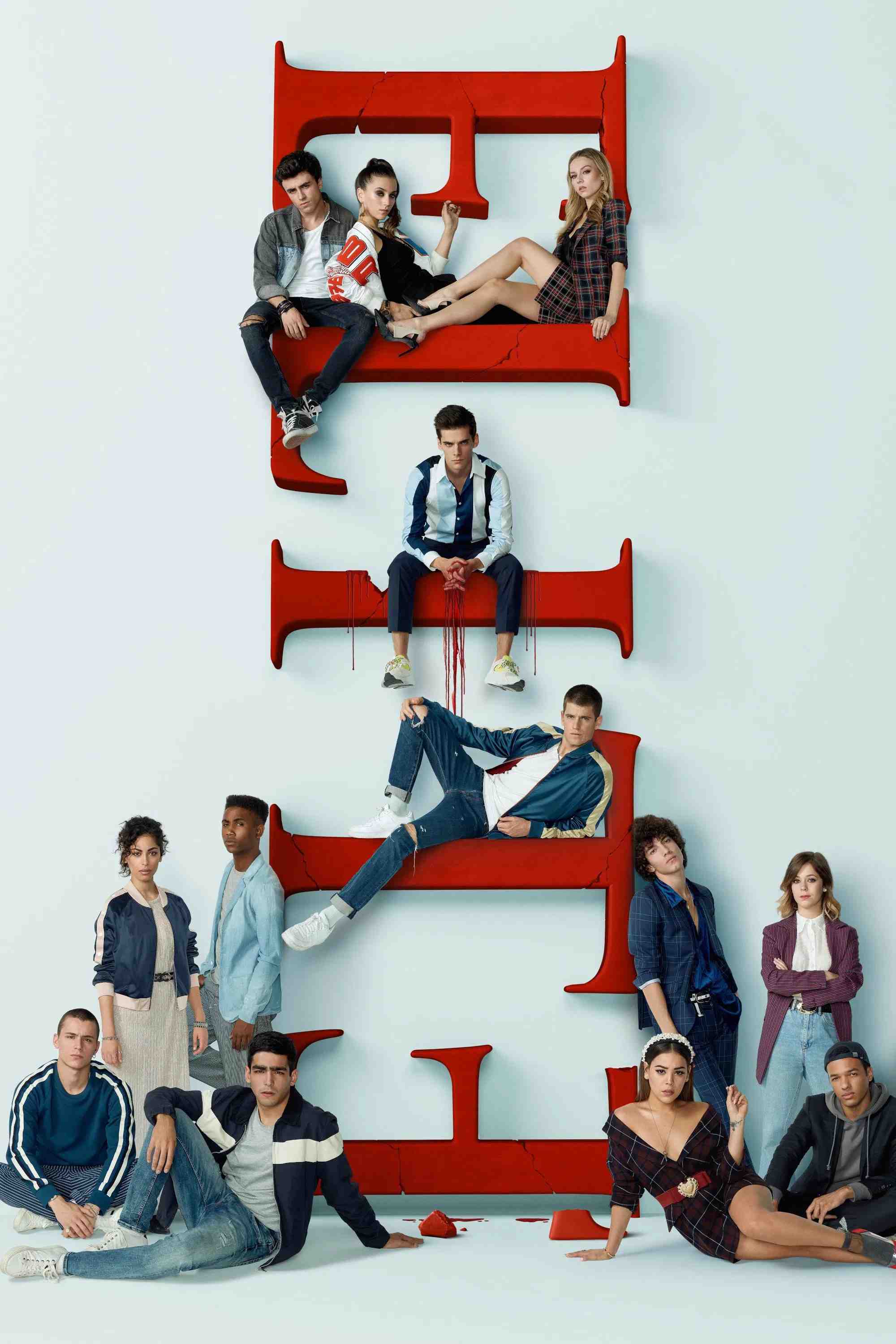 Poster chính thức của phim Phim Hình Sự, Phim Bí Ẩn "Ưu Tú (Phần 6)" (Elite - 2018), với sự tham gia của diễn viên Omar Ayuso và Valentina Zenere.