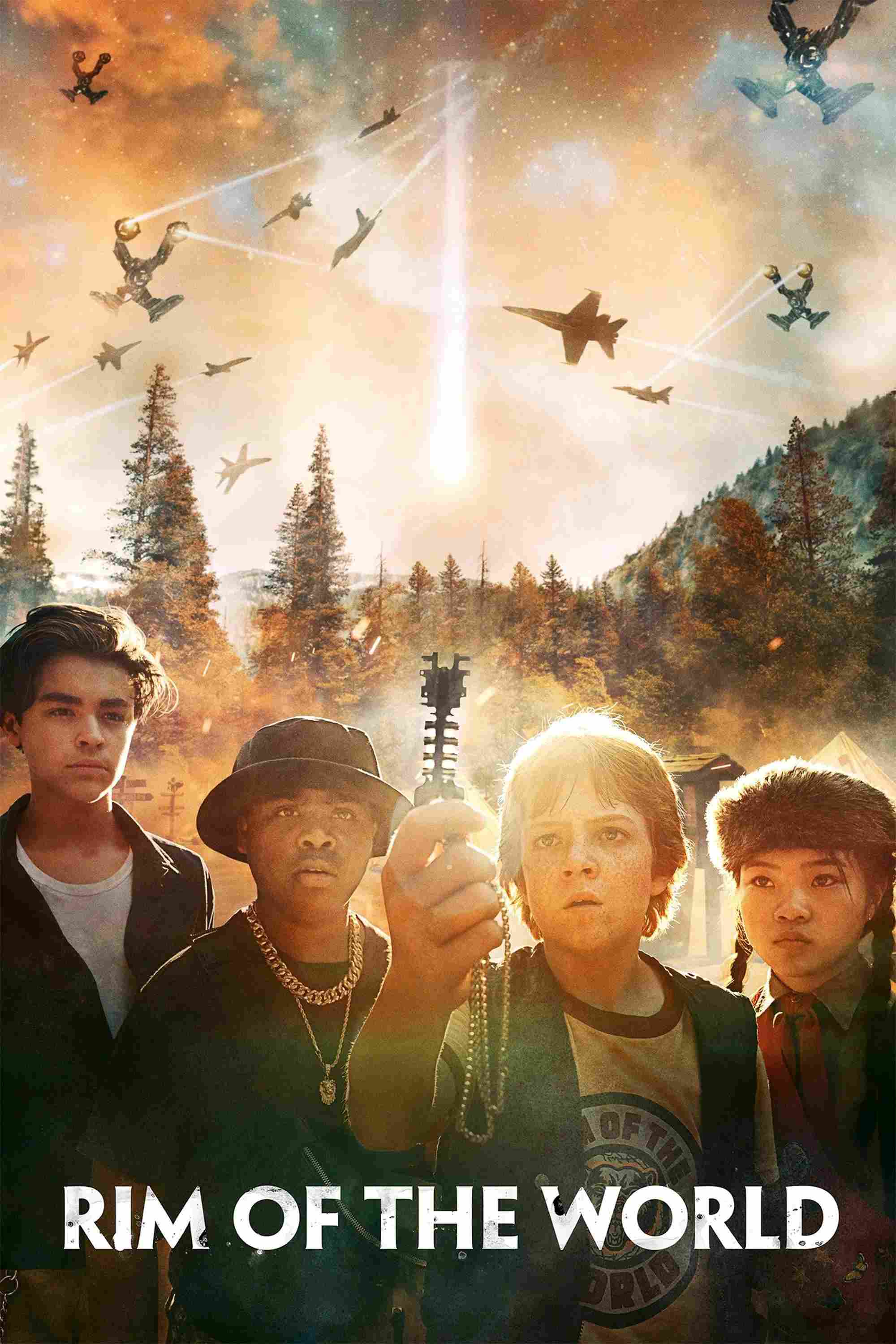 Poster chính thức của phim Phim Viễn Tưởng, Phim Phiêu Lưu "Vành Đai Thế Giới" (Rim of the World - 2019), với sự tham gia của diễn viên Jack Gore và Miya Cech.