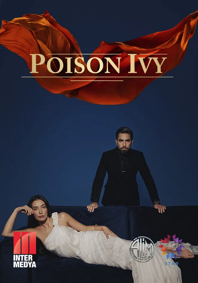 Poster chính thức của phim Phim Tâm Lý "Vào Cuối Đêm" (Poison Ivy - 2022), với sự tham gia của diễn viên Neslihan Atagül và Kadir Doğulu.