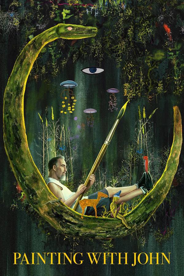 Poster chính thức của phim Phim Tài Liệu, Phim Hài "Vẽ Cùng John (Phần 1)" (Painting With John - 2021), với sự tham gia của diễn viên John Lurie.