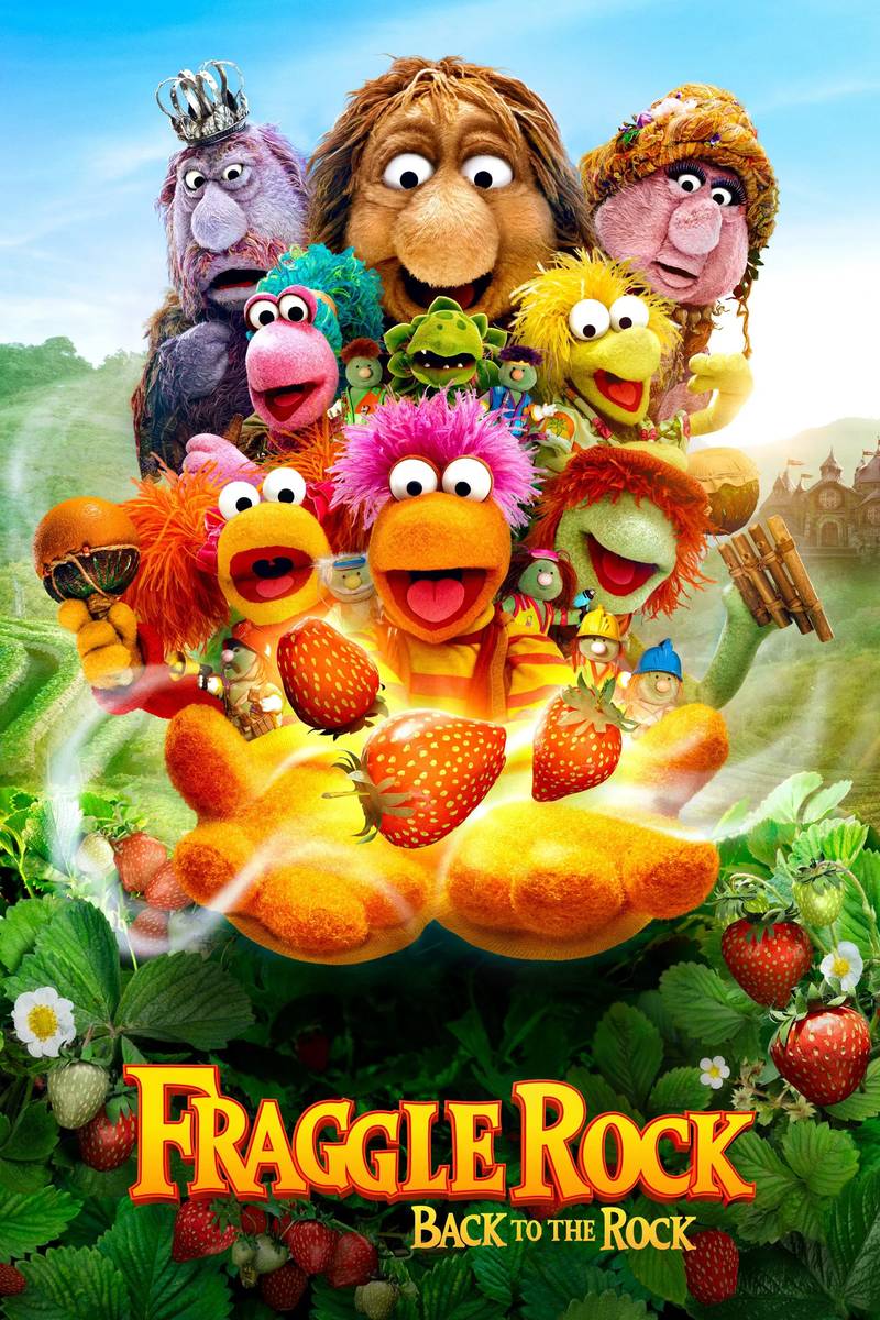 Poster chính thức của phim Phim Thiếu Nhi, Phim Hoạt Hình "Về Lại Hang Xưa - Fraggle Rock: Back To The Rock (Phần 2)" (Fraggle Rock: Back to the Rock - 2022), với sự tham gia của diễn viên Lilli Cooper và John Tartaglia.
