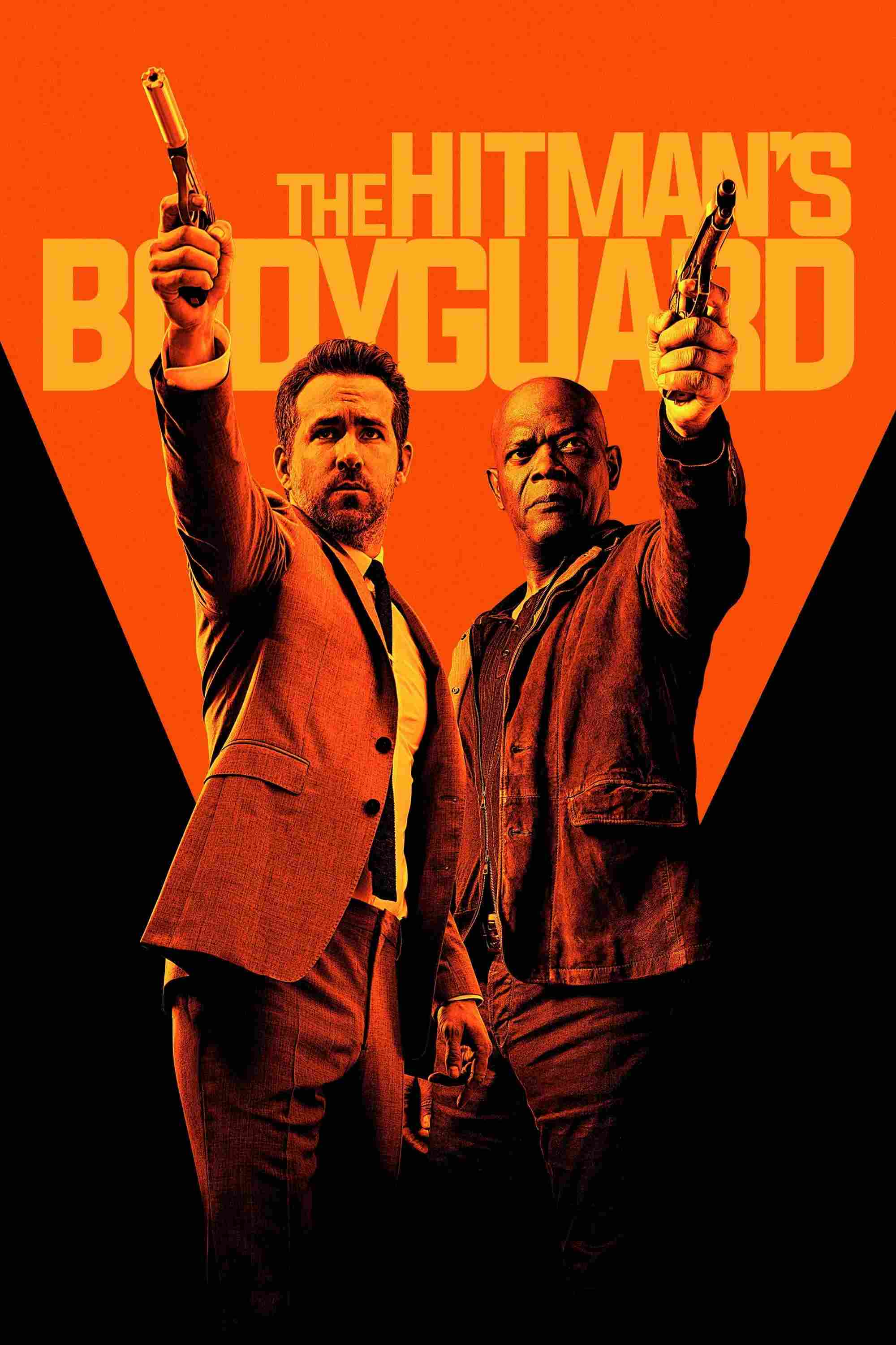 Poster chính thức của phim Phim Hành Động, Phim Hài "Vệ Sĩ Sát Thủ" (The Hitman's Bodyguard - 2017), với sự tham gia của diễn viên Ryan Reynolds và Samuel L. Jackson.
