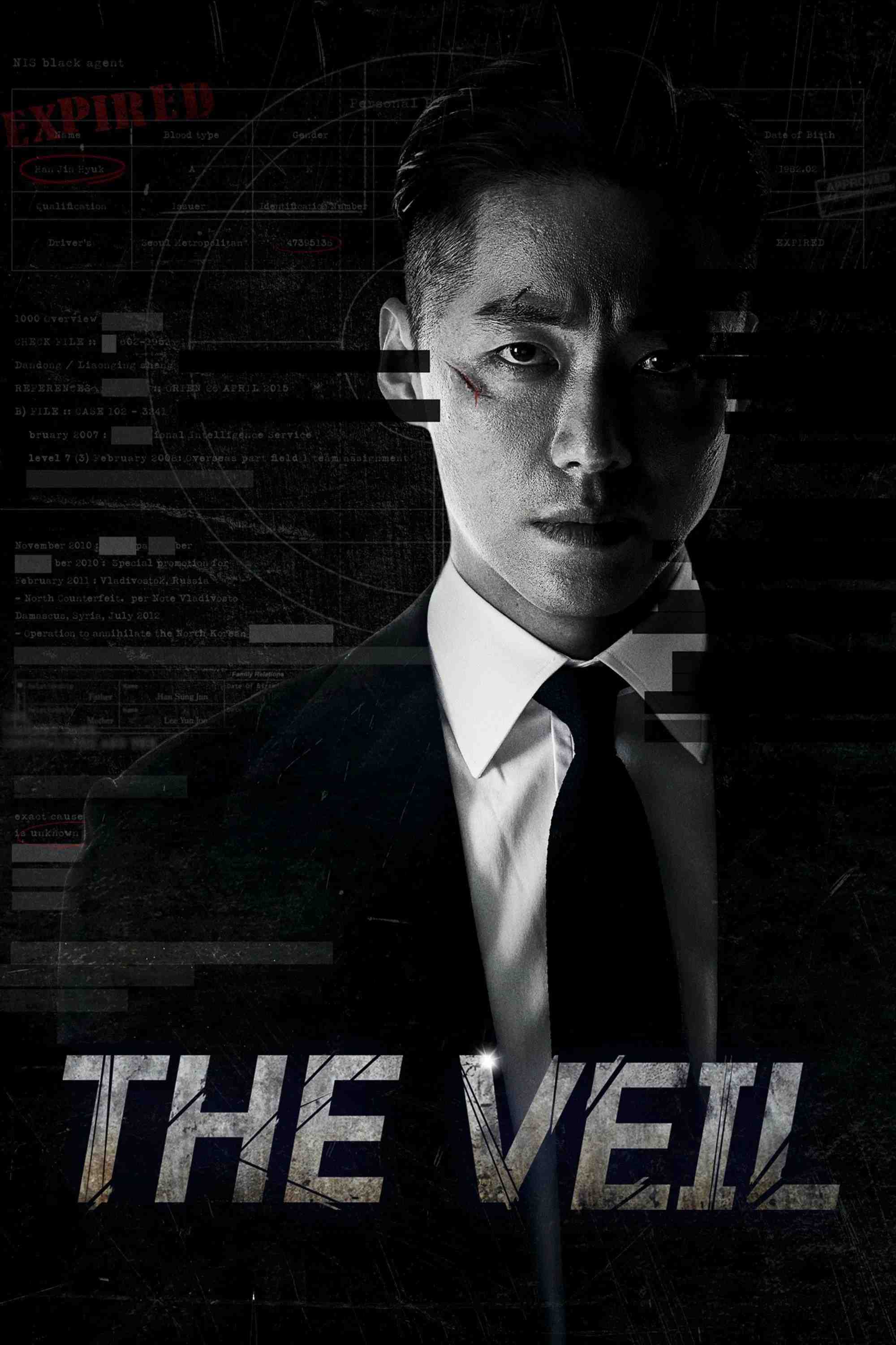 Poster chính thức của phim Phim Hình Sự, Phim Bí Ẩn "Vén Màn Tội Ác" (The Veil - 2021), với sự tham gia của diễn viên Namkoong Min và Park Ha-seon.