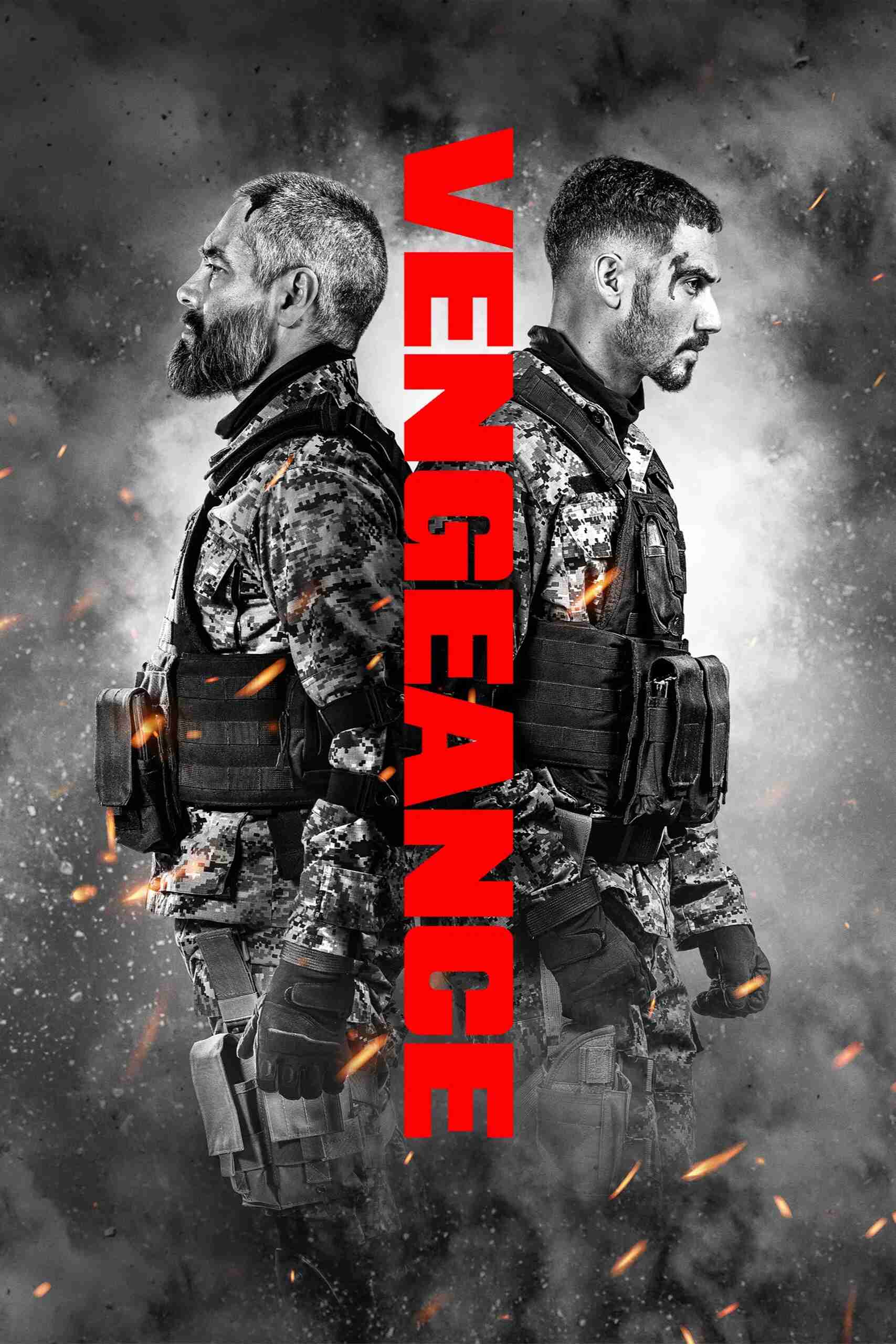 Poster chính thức của phim Phim Hành Động, Phim Giật Gân "Venganza" (Vengeance - 2026), với sự tham gia của diễn viên Omar Chaparro và Alejandro Speitzer.