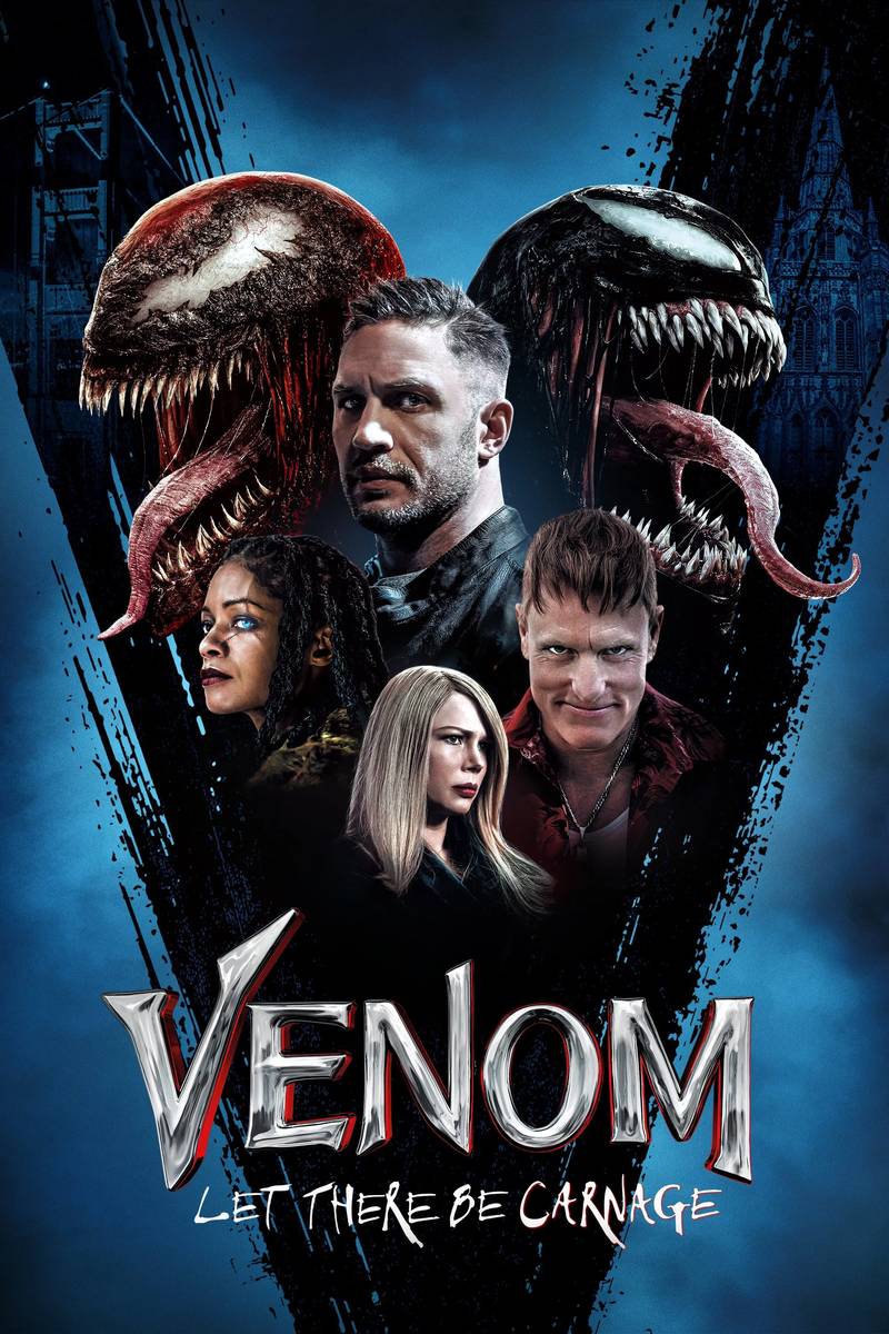 Poster chính thức của phim Phim Viễn Tưởng, Phim Hành Động "Venom: Let There Be Carnage" (Venom: Let There Be Carnage - 2021), với sự tham gia của diễn viên Tom Hardy và Woody Harrelson.