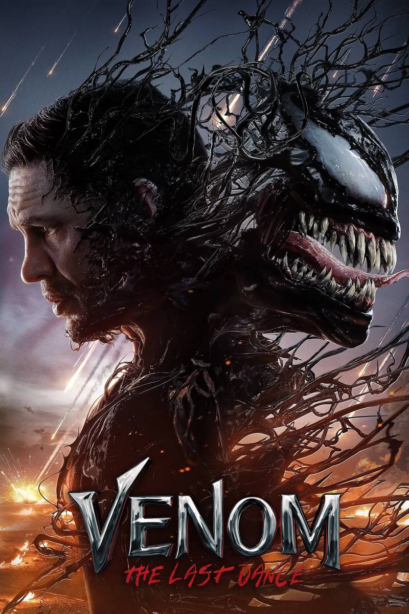 Poster chính thức của phim Phim Hành Động, Phim Viễn Tưởng "Venom: Kèo Cuối" (Venom: The Last Dance - 2024), với sự tham gia của diễn viên Tom Hardy và Chiwetel Ejiofor.