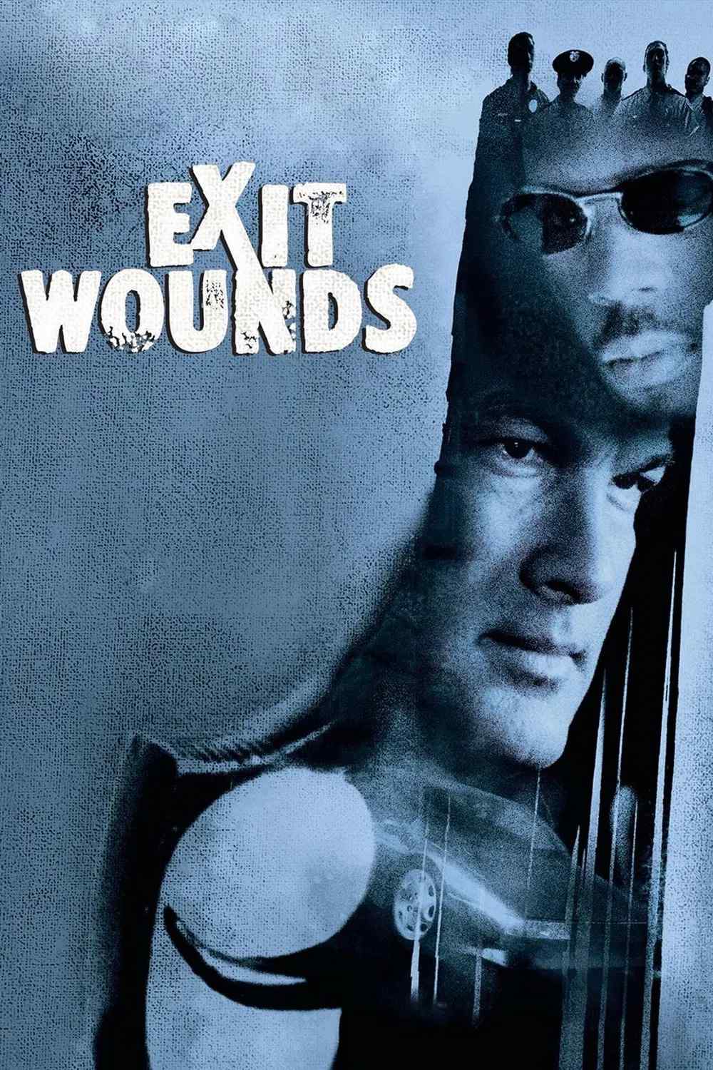 Poster chính thức của phim Phim Hành Động, Phim Hình Sự "Vết Thương" (Exit Wounds - 2001), với sự tham gia của diễn viên Steven Seagal và DMX.