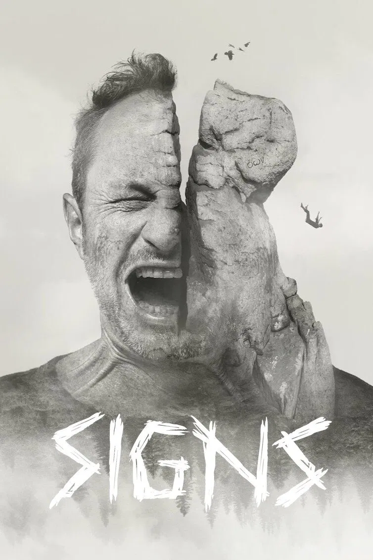 Poster chính thức của phim Phim Hình Sự, Phim Bí Ẩn "Vết Tích Trên Núi (Phần 2)" (Signs - 2018), với sự tham gia của diễn viên Andrzej Konopka và Helena Sujecka.