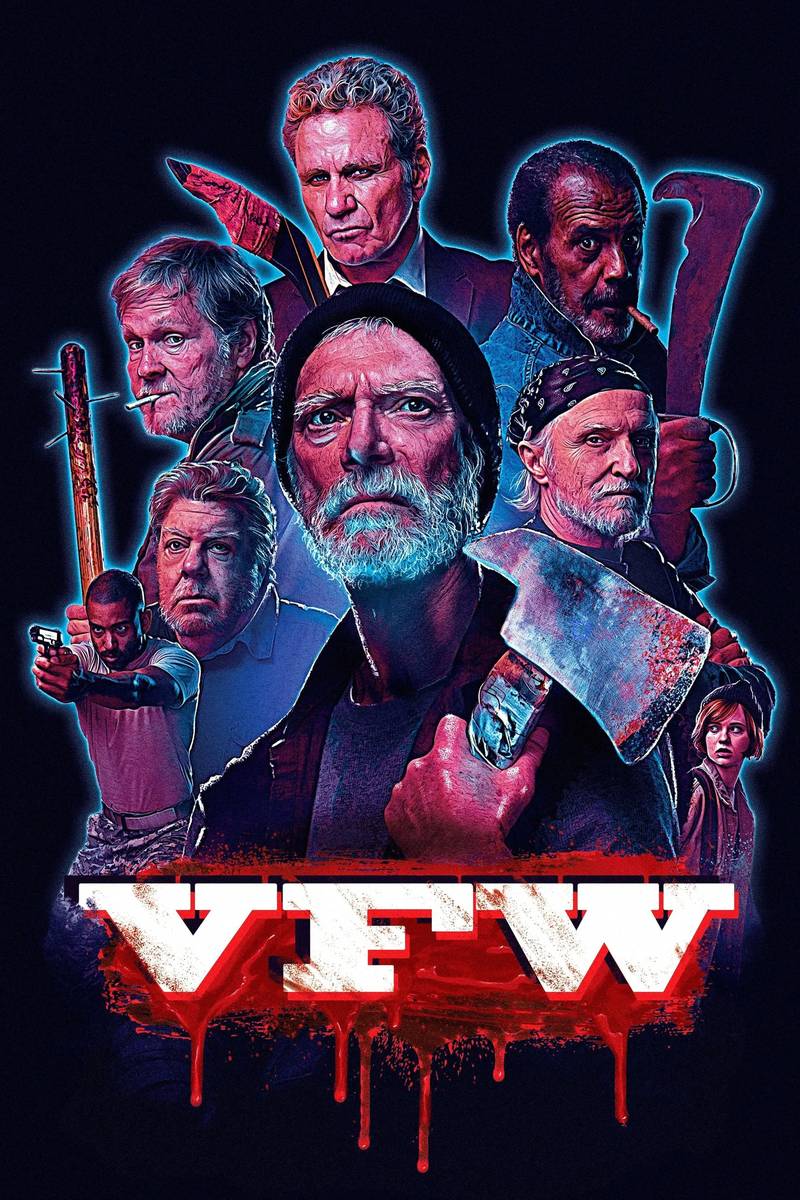 Poster chính thức của phim Phim Hành Động, Phim Hình Sự "VFW" (VFW - 2019), với sự tham gia của diễn viên Stephen Lang và Martin Kove.