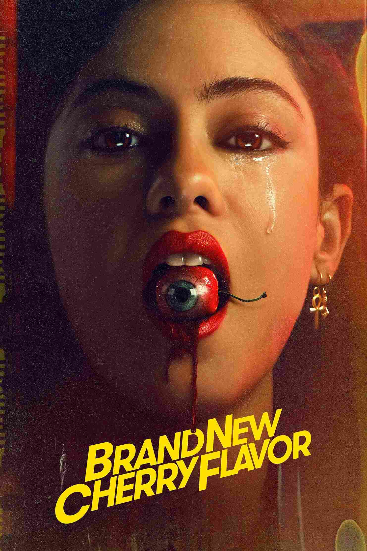 Poster chính thức của phim Phim Tâm Lý, Phim Bí Ẩn "Vị Anh Đào Tươi Mới" (Brand New Cherry Flavor - 2021), với sự tham gia của diễn viên Rosa Salazar và Catherine Keener.
