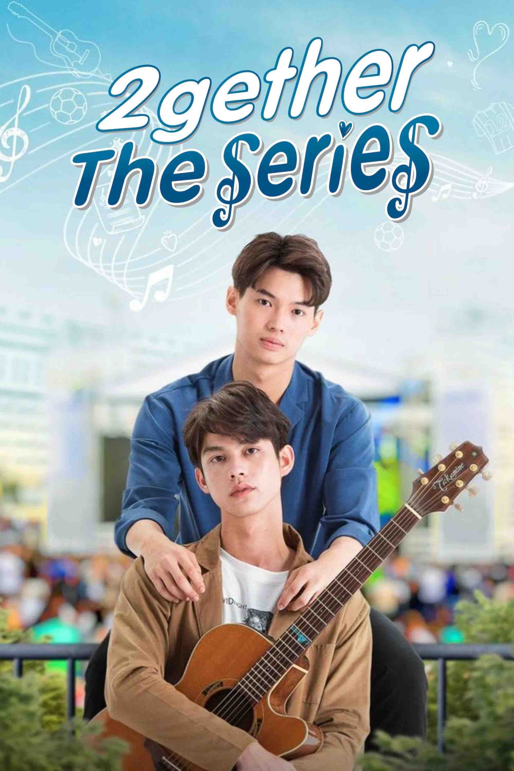 Poster chính thức của phim Phim Tâm Lý, Phim Hài "Vì Chúng Ta Là Một đôi" (2gether: The Series - 2020), với sự tham gia của diễn viên Vachirawit Chivaaree và Metawin Opas-iamkajorn.