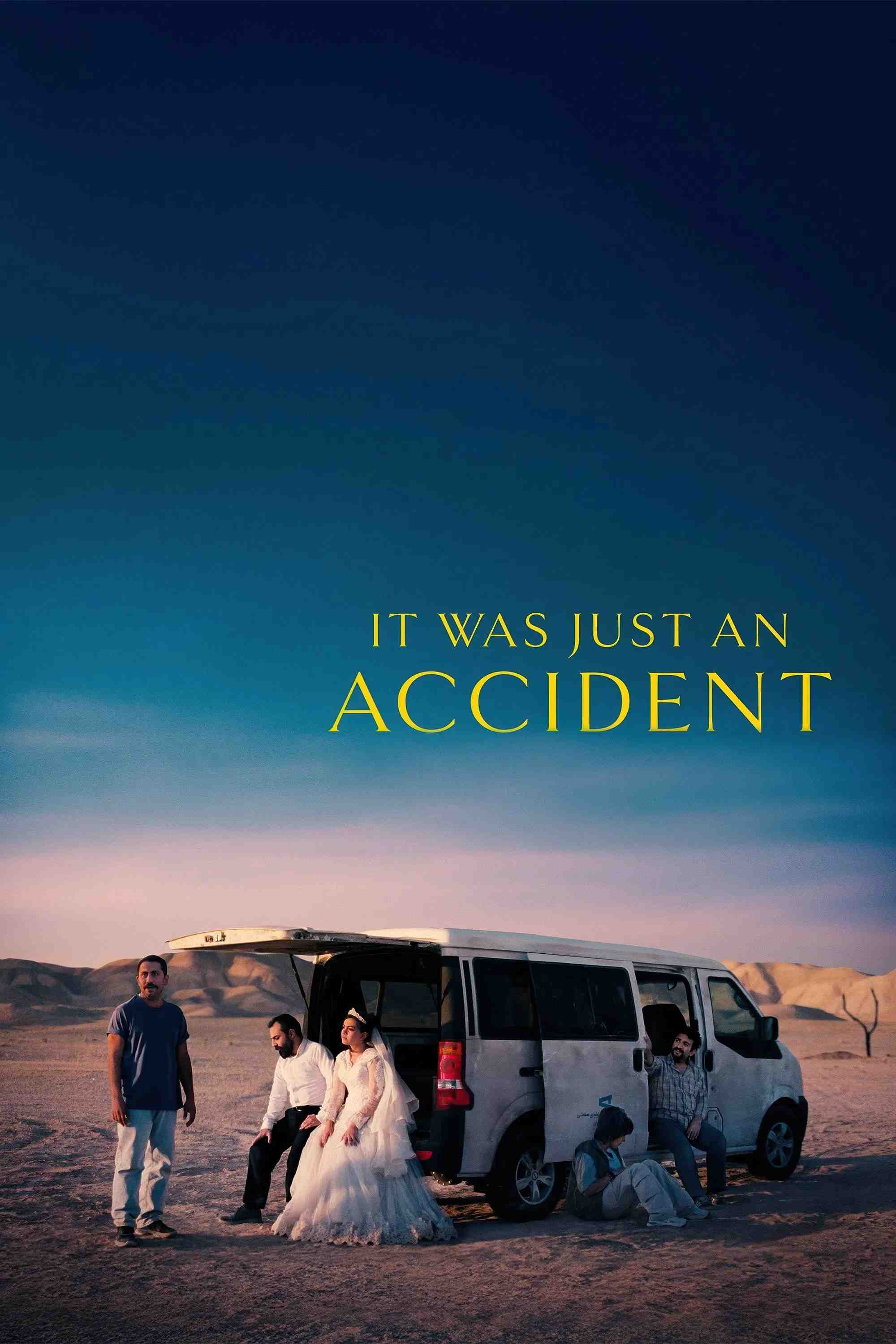 Poster chính thức của phim Phim Tâm Lý, Phim Giật Gân "Vị Khách Bất Ngờ" (It Was Just an Accident - 2025), với sự tham gia của diễn viên Vahid Mobasseri và Mariam Afshari.