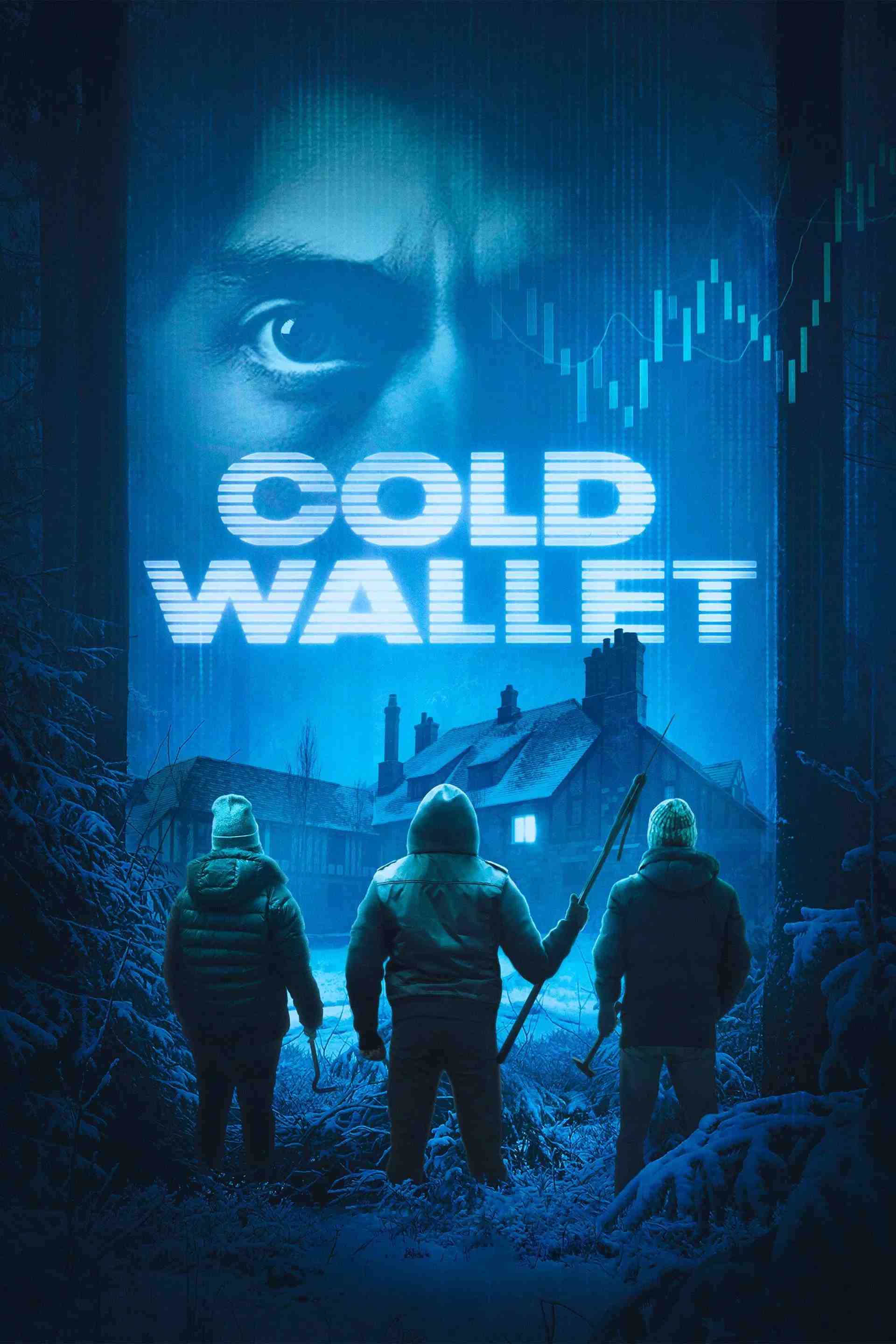 Poster chính thức của phim Phim Giật Gân "Ví Lạnh" (Cold Wallet - 2025), với sự tham gia của diễn viên Raúl Castillo và Melonie Díaz.