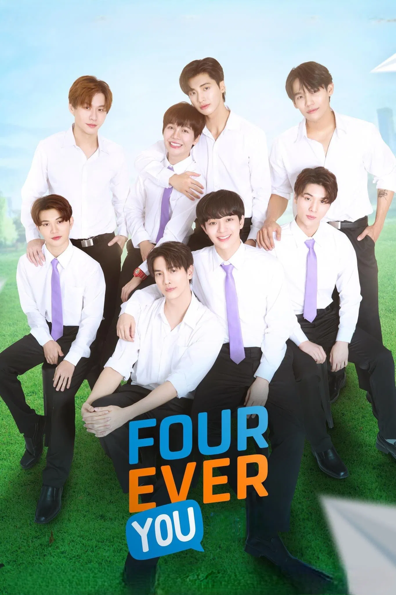 Poster chính thức của phim Phim Hài, Phim Tâm Lý "Vì Tình Yêu Dẫn Lối" (Fourever You - 2024), với sự tham gia của diễn viên Ponlawit Ketprapakorn và Katsamonnat Namwirote.