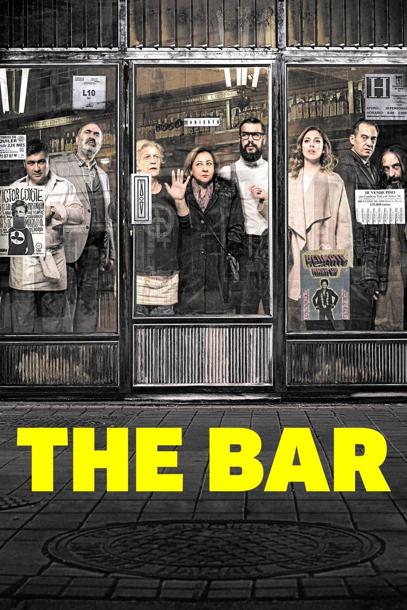 Poster chính thức của phim Phim Kinh Dị, Phim Giật Gân "Viên Đạn Bí Ẩn" (The Bar - 2017), với sự tham gia của diễn viên Blanca Suárez và Mario Casas.
