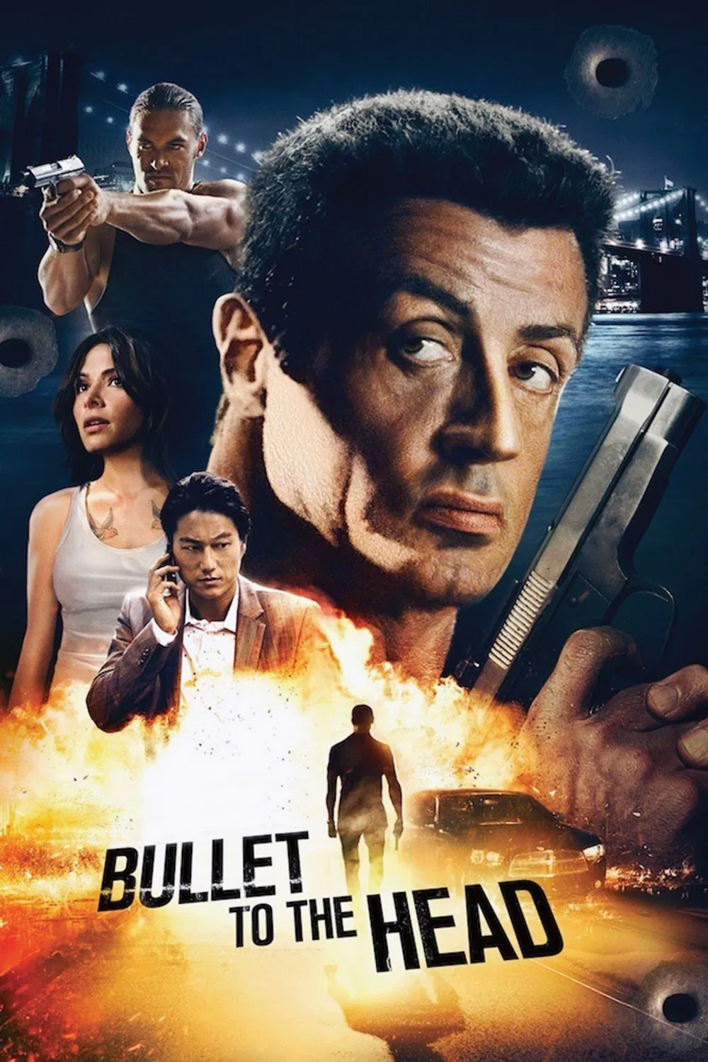 Poster chính thức của phim Phim Hành Động, Phim Hình Sự "Viên Đạn Vào Đầu" (Bullet to the Head - 2012), với sự tham gia của diễn viên Sylvester Stallone và Sung Kang.
