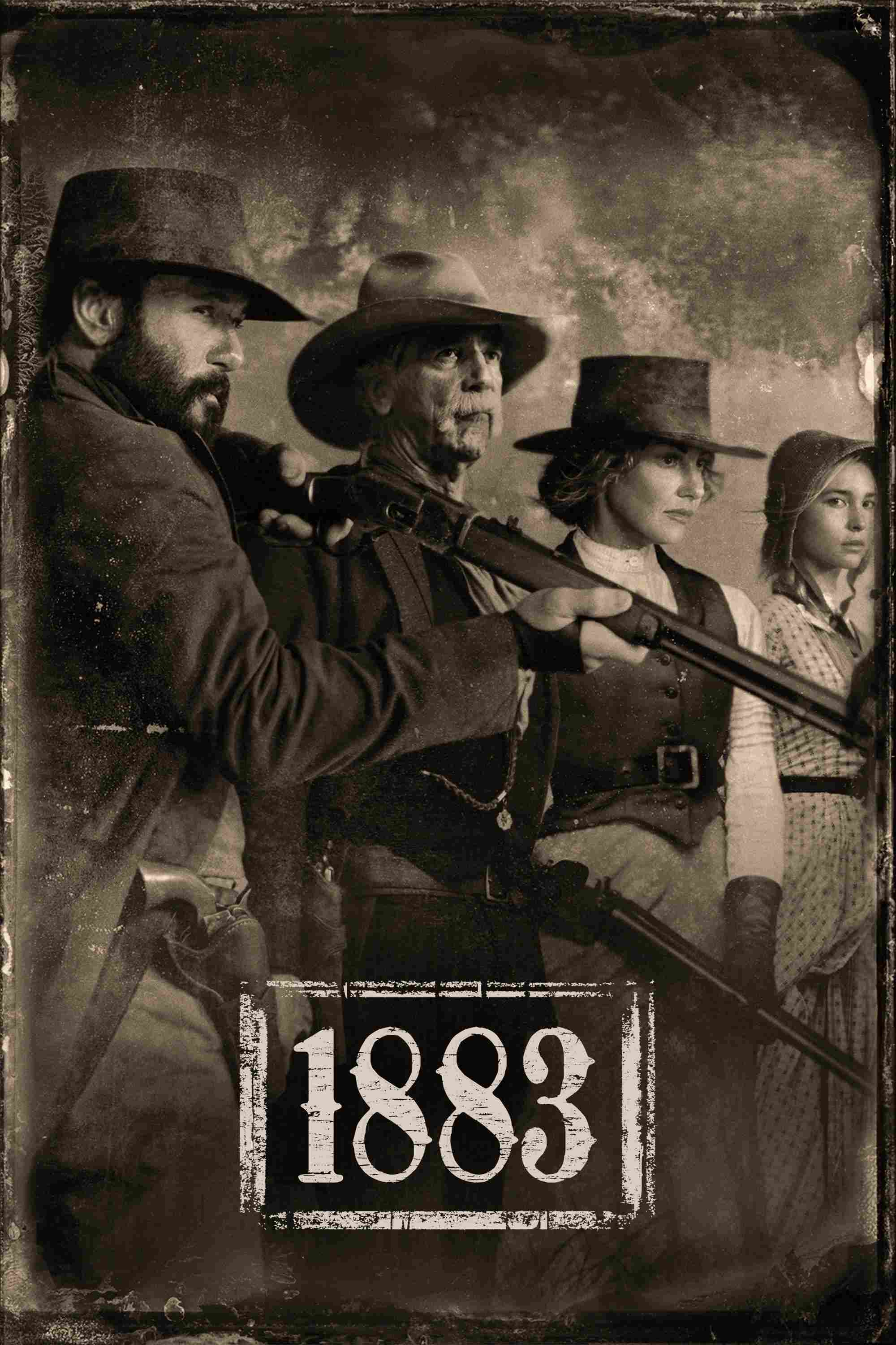 Poster chính thức của phim Phim Tâm Lý, Phim Miền Tây "Viễn Tây Miền Đất Hứa" (1883 - 2021), với sự tham gia của diễn viên Sam Elliott và Tim McGraw.