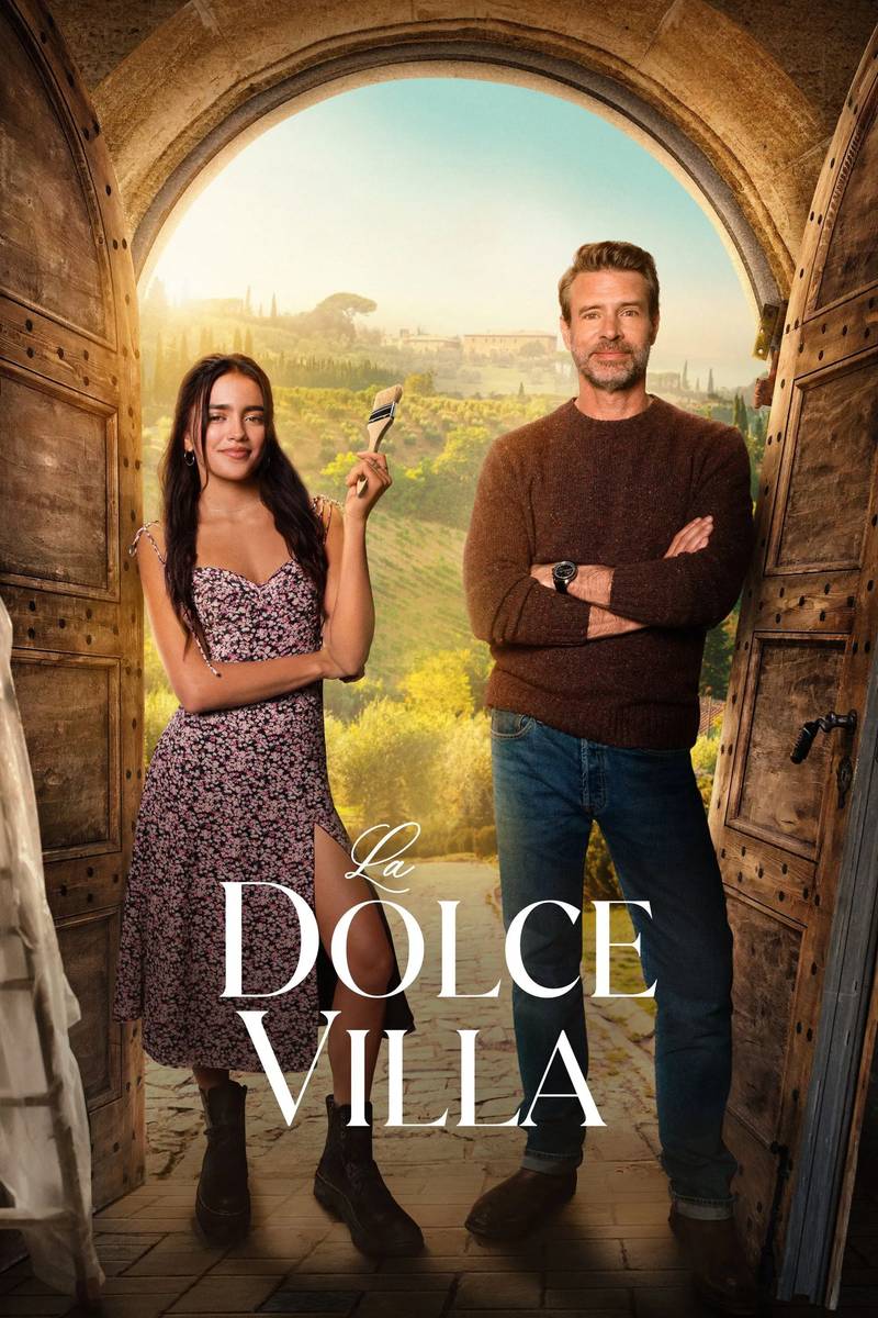 Poster chính thức của phim Phim Tình Cảm, Phim Hài "Villa Ngọt Ngào" (La Dolce Villa - 2025), với sự tham gia của diễn viên Scott Foley và Violante Placido.